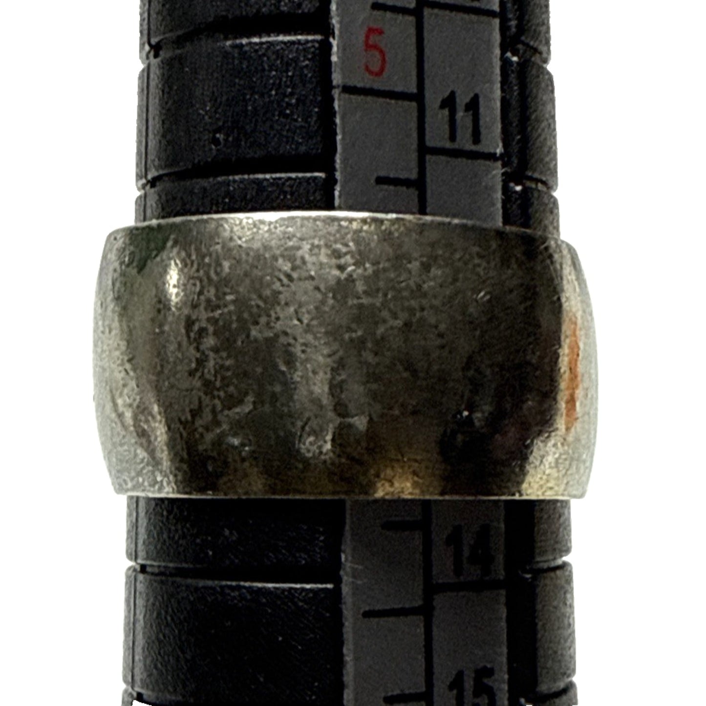 Vintage Uncas Cigar Band Ring Silver Metal Sz 6 As Is