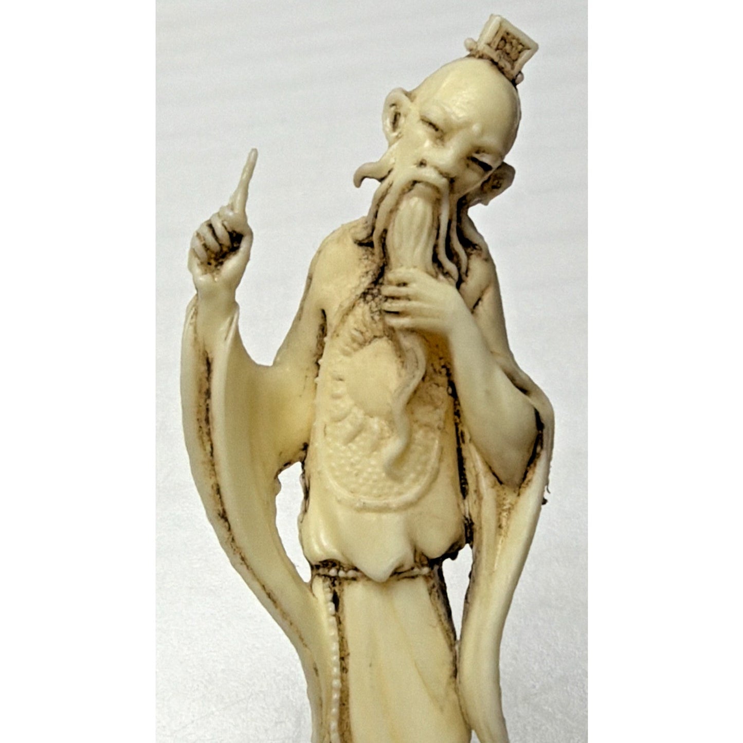 Vtg Depositato Fontanini Chinoiserie Asian Inspired Immortal God Monk Figurine