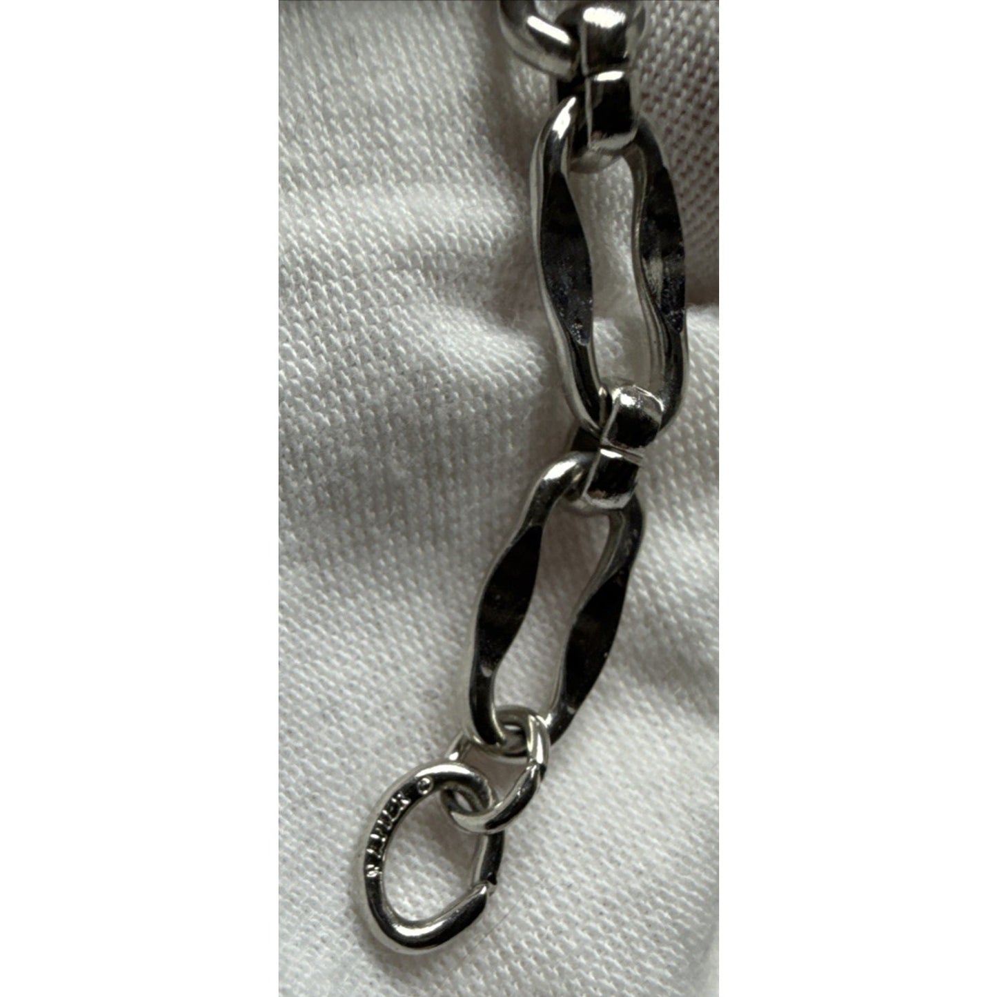 Vintage Napier Modernist Silver Tone Twisted Collar Necklace