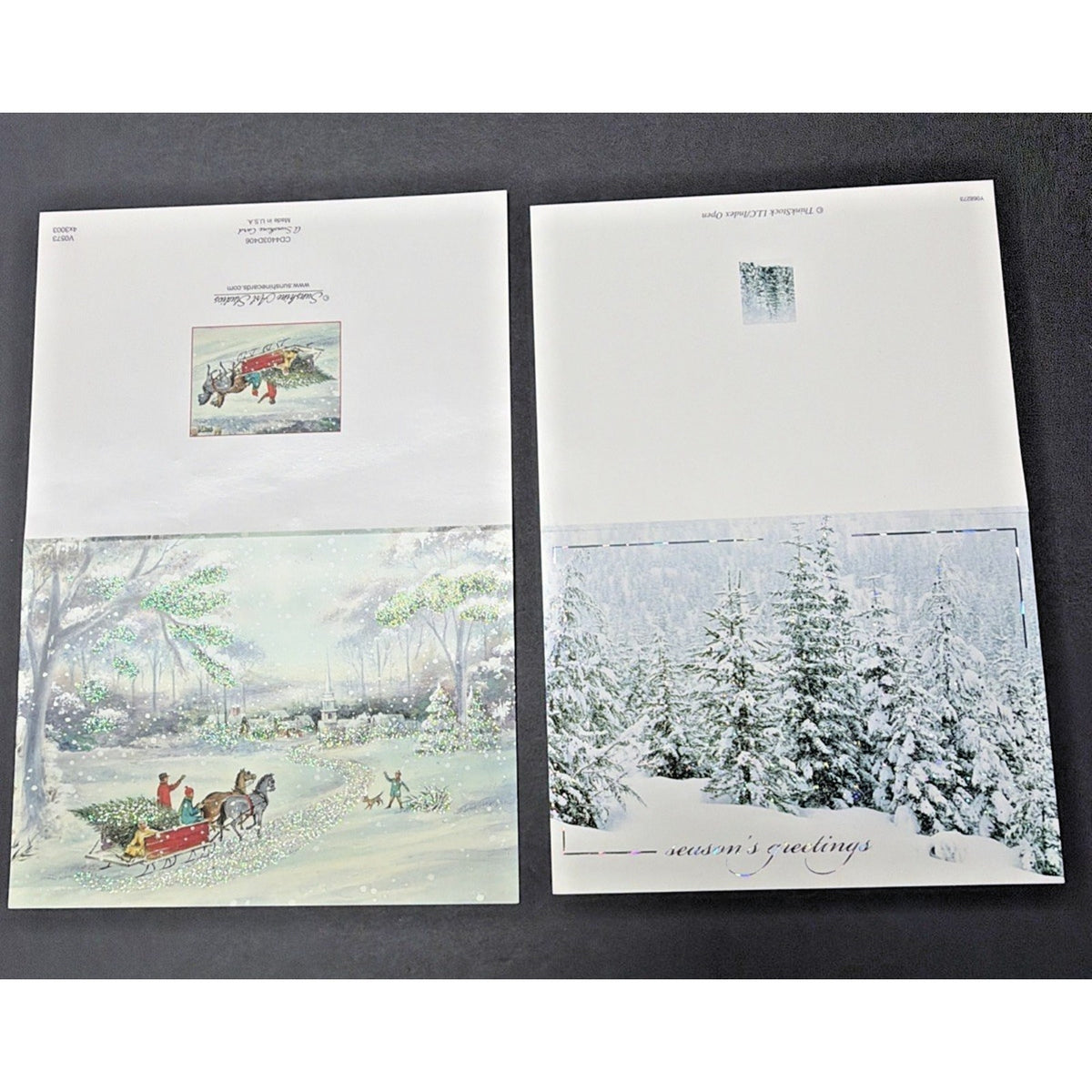 Vtg Lot of 10 Christmas Cards Hallmark Linda David Clementson Sunshine Engelbrei