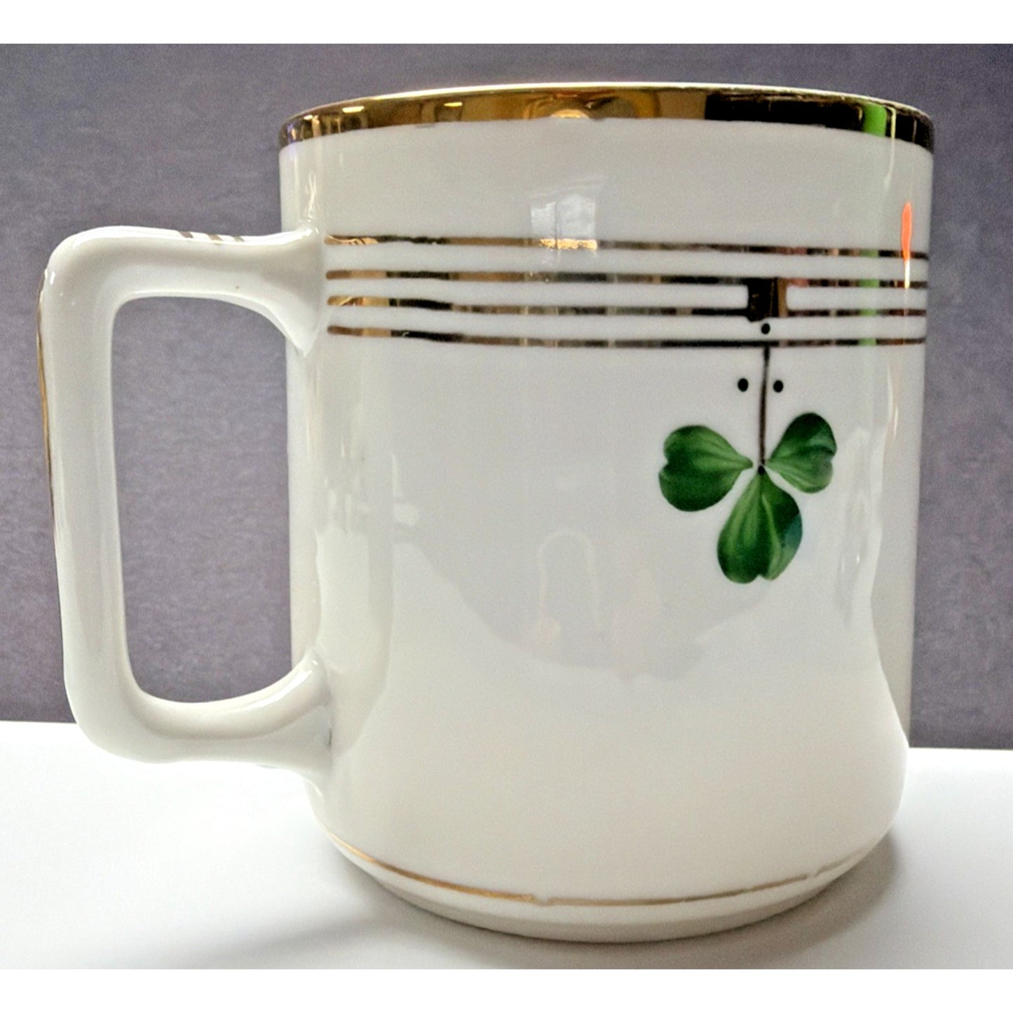 Haindorf JKS Porcelain Mug Hand Painted Souvenir Mariatal Kratzer Sohne Clover