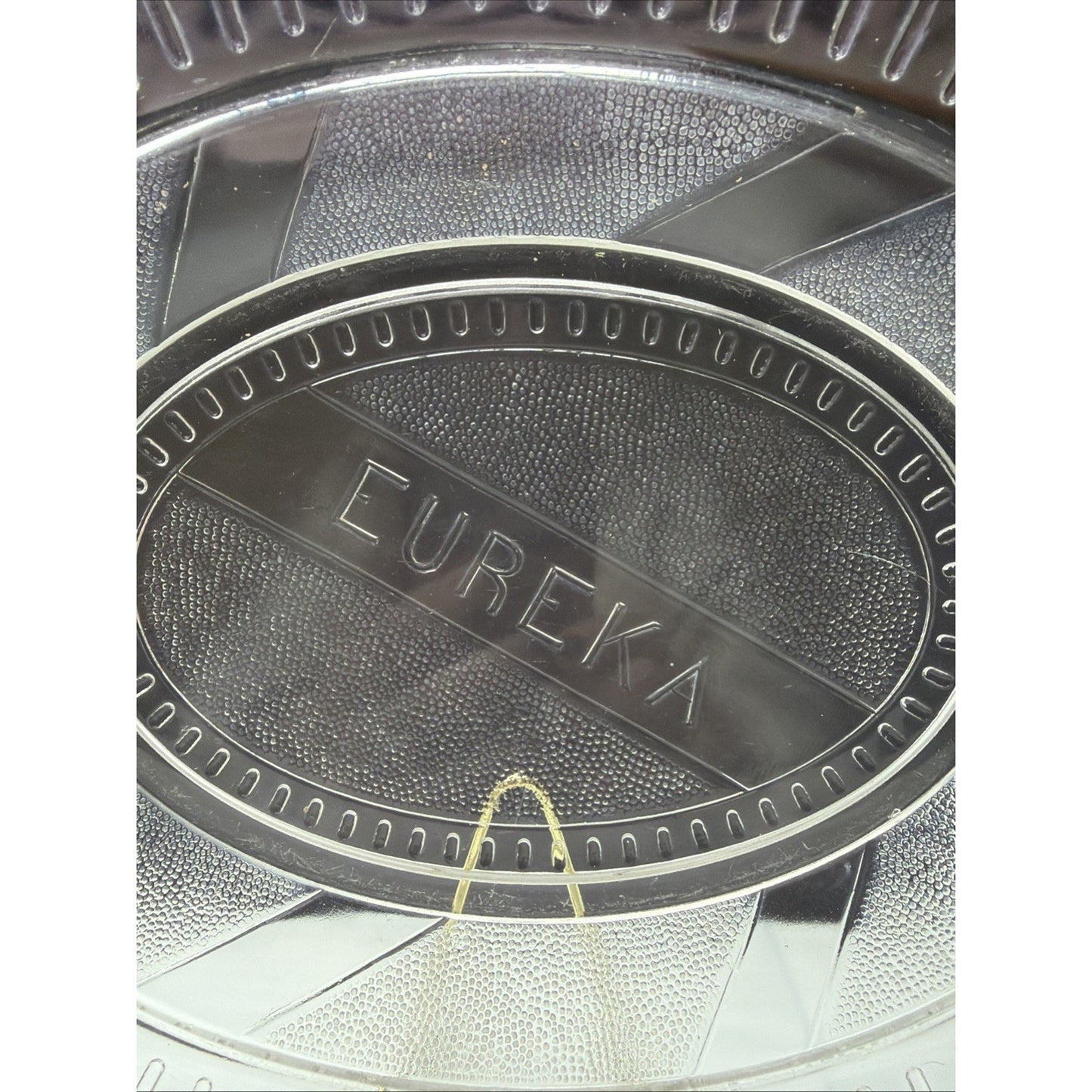 Antique Ripley Co EAPG Eureka Gold Rush Diagonal Band Glass Oval Platter Plate