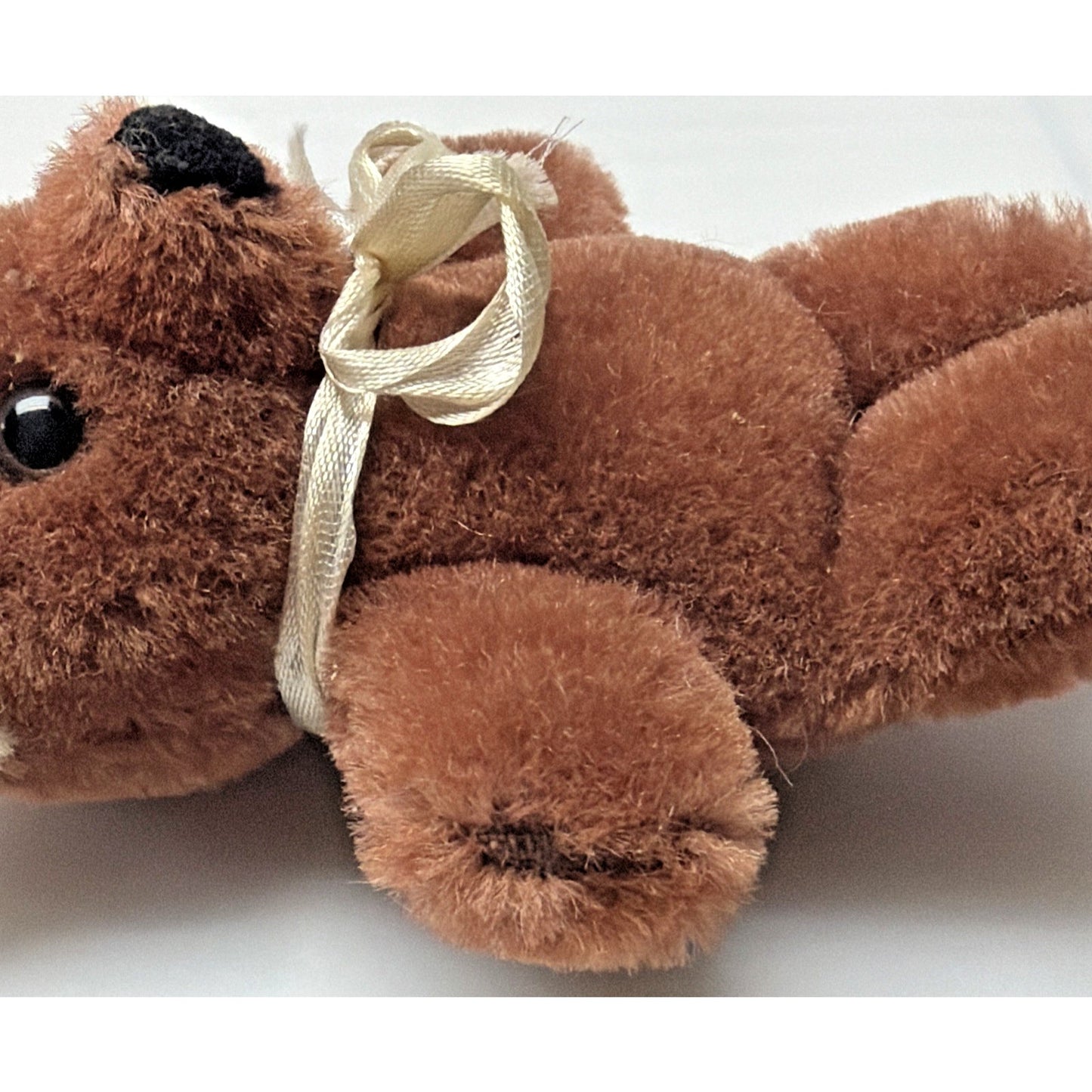 Old Teddy Bear Mohair Wool Mini 4" Shanghai Dolls Factory Two Tone As Is