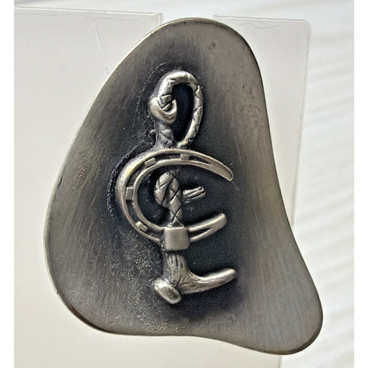 Modernist Healing Hope Horseshoe Snake Recovery Lapel Pin Tie Tack