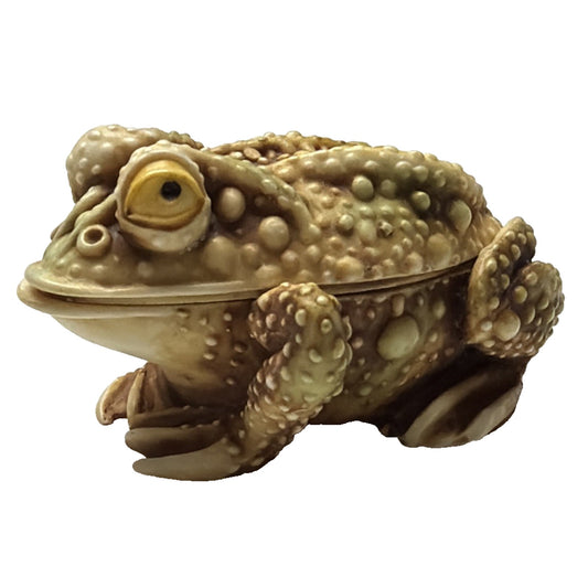 Vtg Harmony Kingdom Frog Toad Treasure Jests Princely Thoughts Figurine Trinket