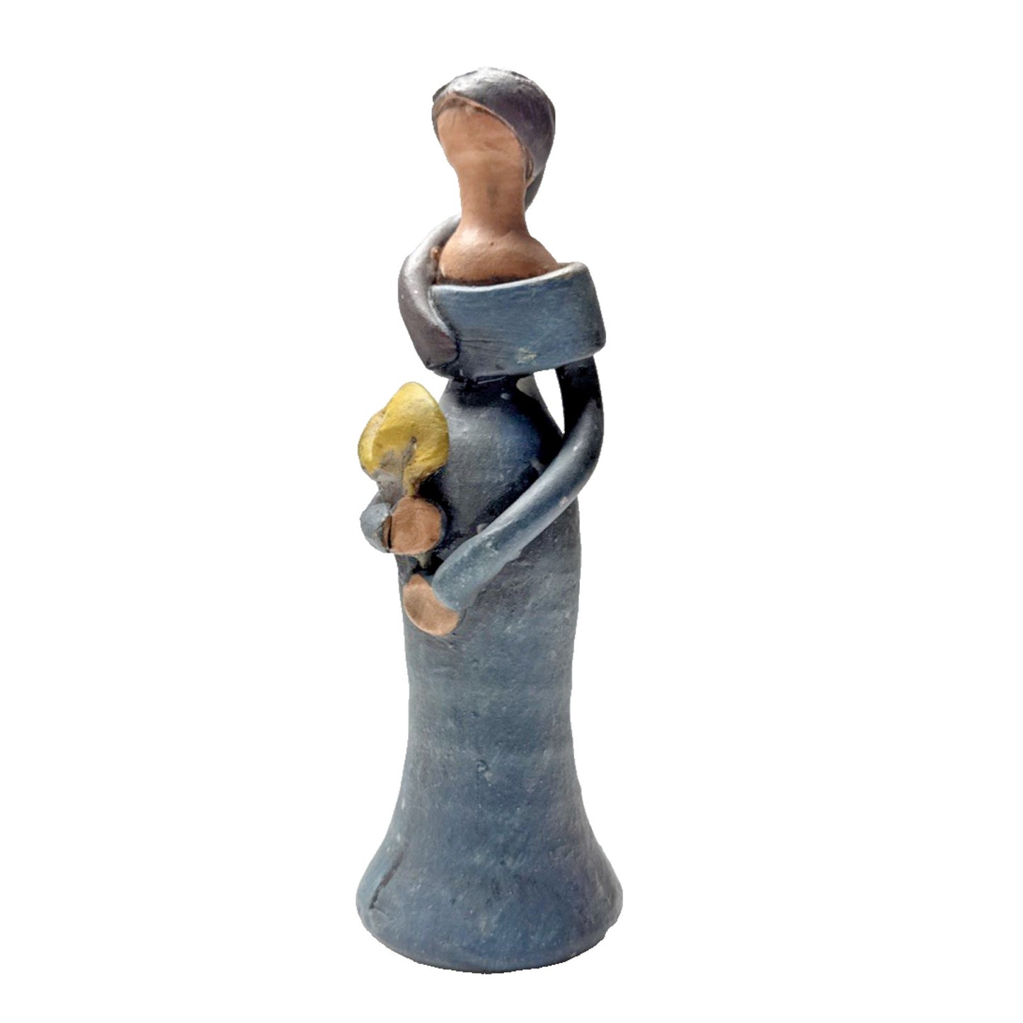 Muneca Sin Rostro Faceless Doll Clay Artensia Dominican Republic Handmade Statue