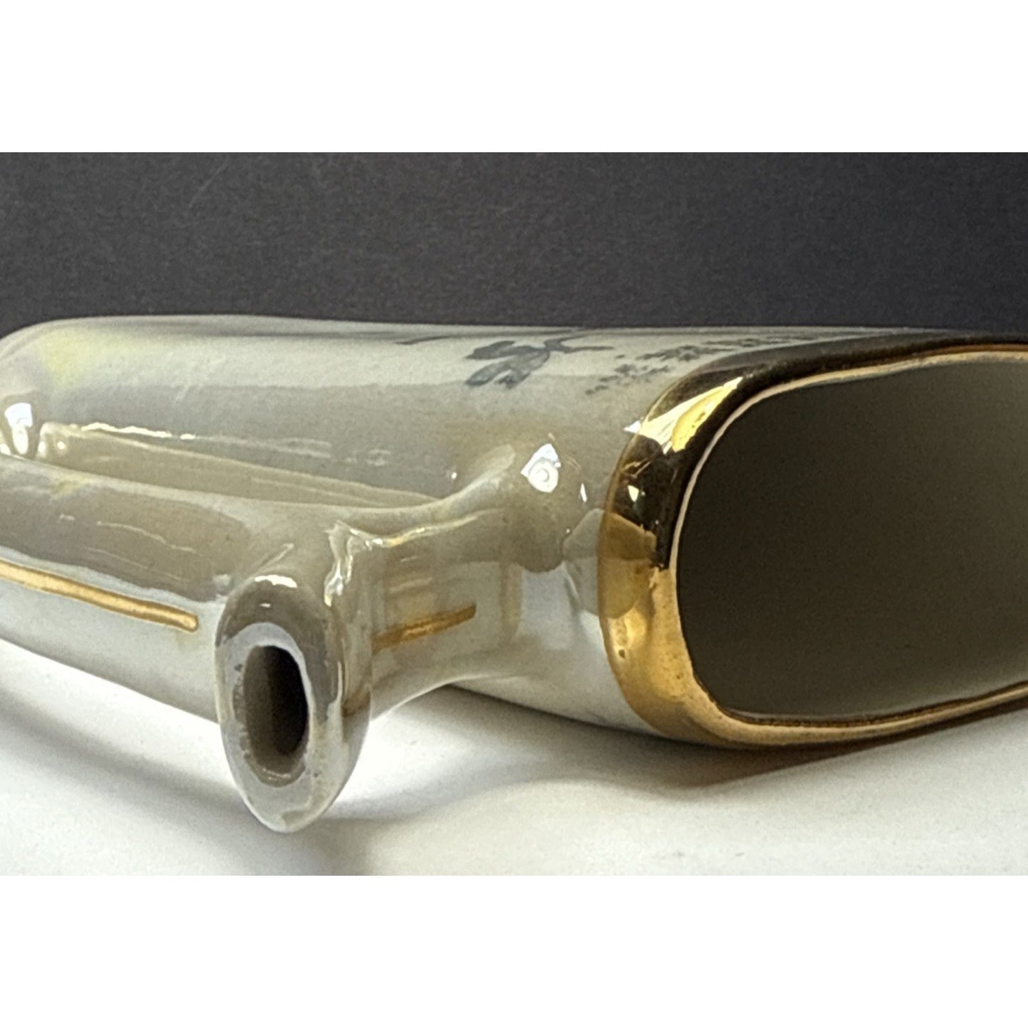 Old Karlovy Vary Czech Porcelain Hot Spring Water Sipping Cup Mug Lusterware