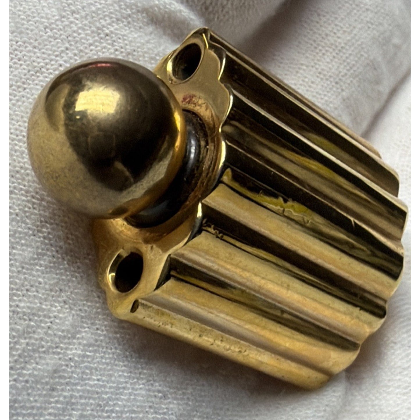 Helena Rubinstein Command Performance Gold Perfume Bottle Charm Bracelet As Is