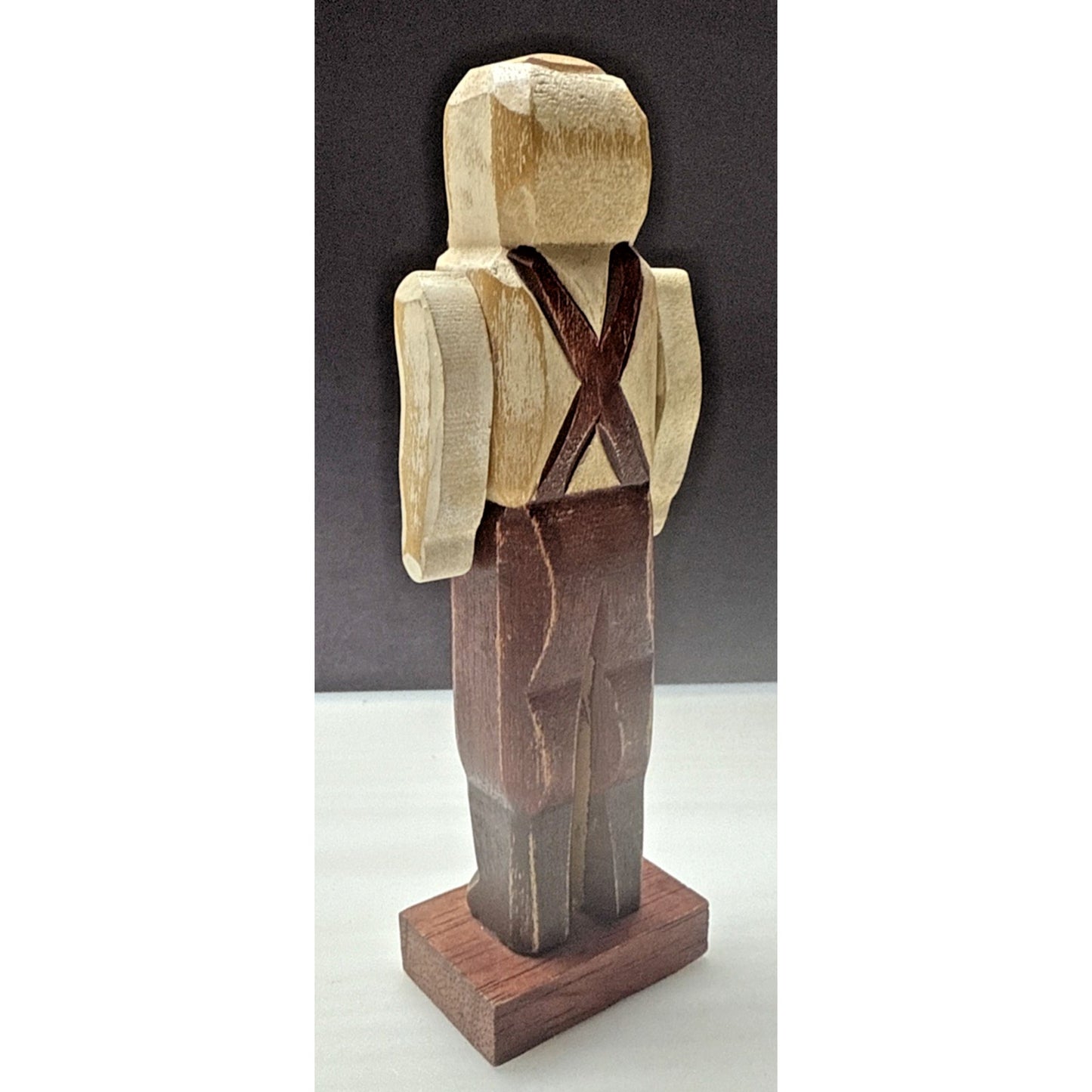 Vintage MeraVic Christmas Wood Carved Santa Claus Painted Jointed Read