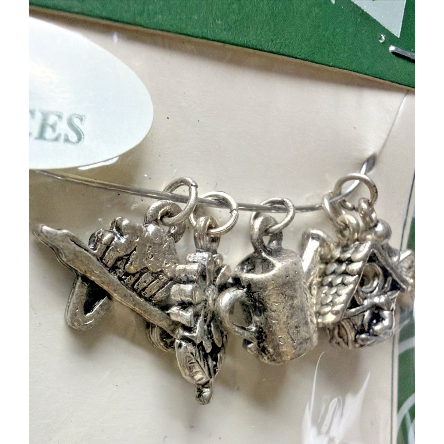 Card Connection Lot of 2 Decorative Elements Charms Pendants Hirschberg Schutz
