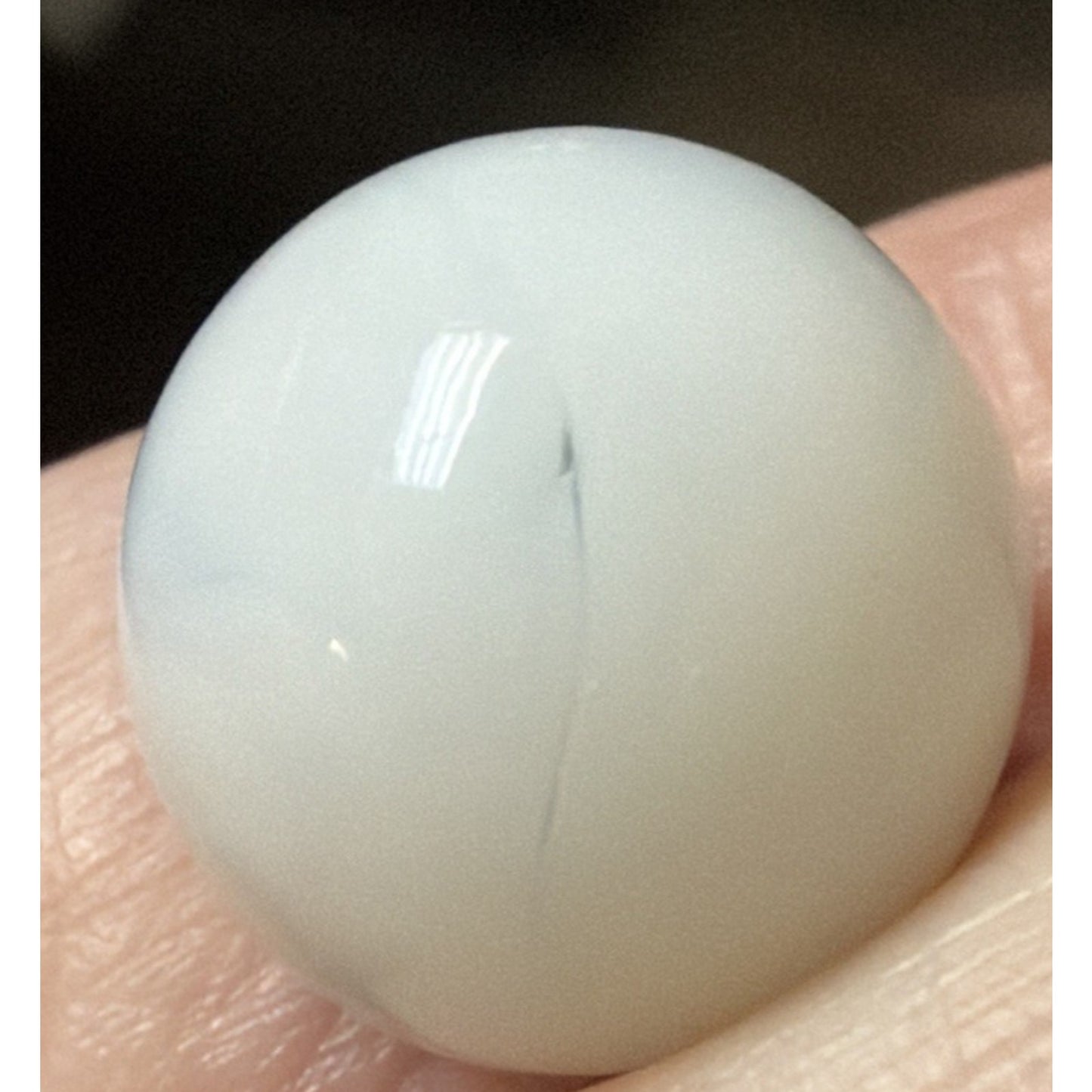 Old Christensen White Agate Marble As Is Read