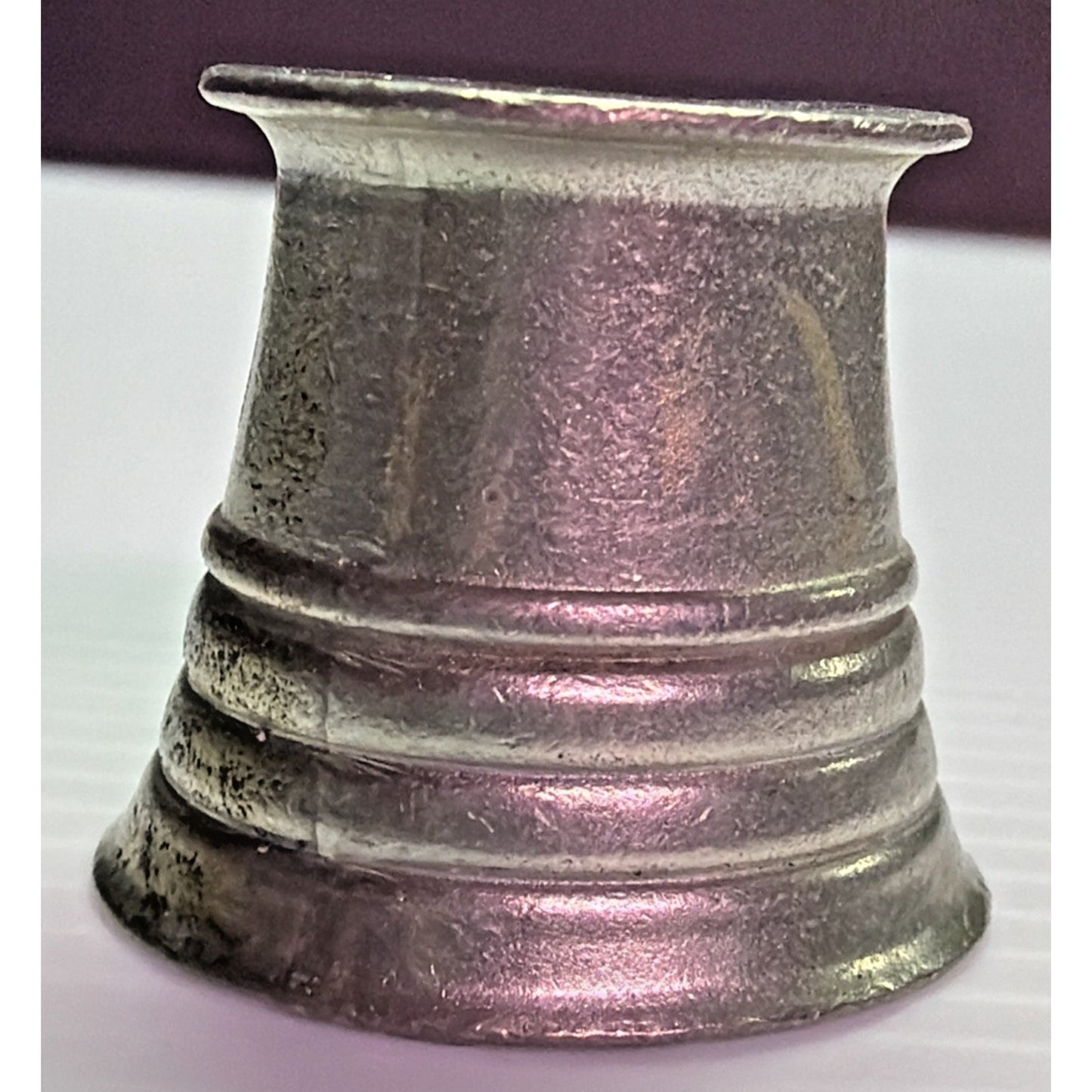 Vintage Mini Pestle Mortar Silver Metal Pewter