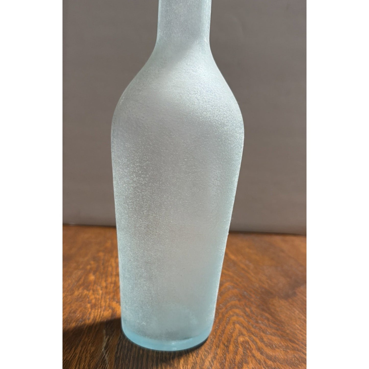Rachel Ashwell Shabby Chic Scavo Texture Long Neck Glass Vase Rolled Lip Amphora