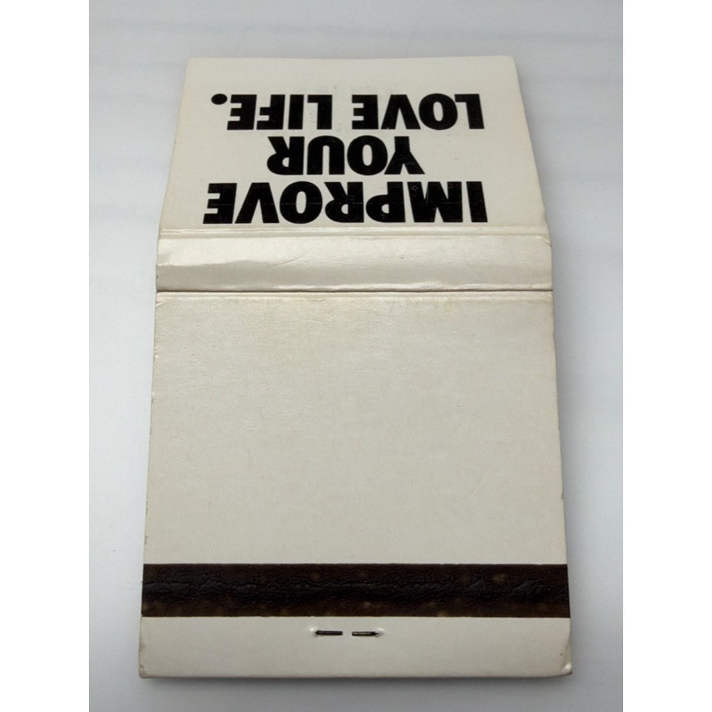 Vintage American Cancer Society Matchbook Improve Your Love Life Full
