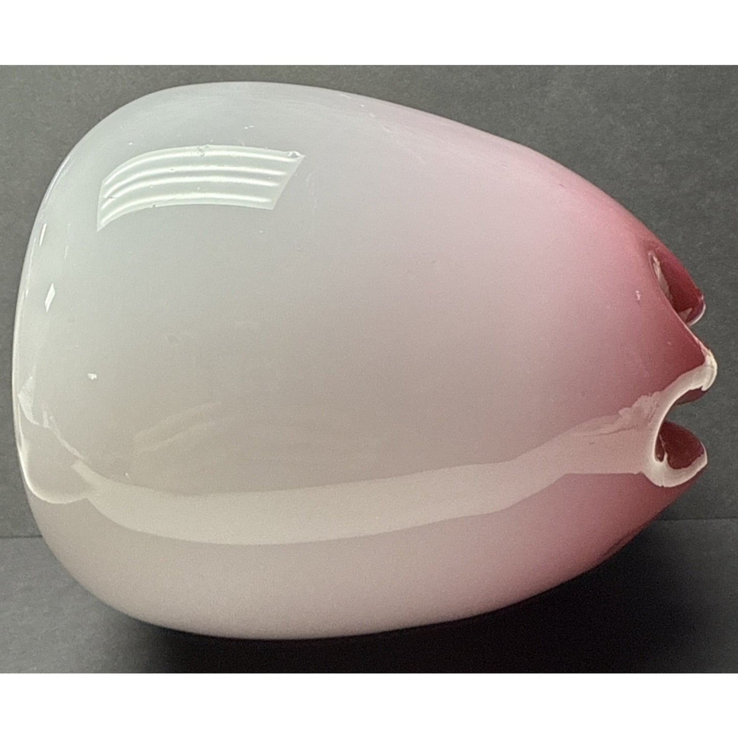 Victorian Stevens Williams Cased Peachblow Vase Crimped Edge Melon