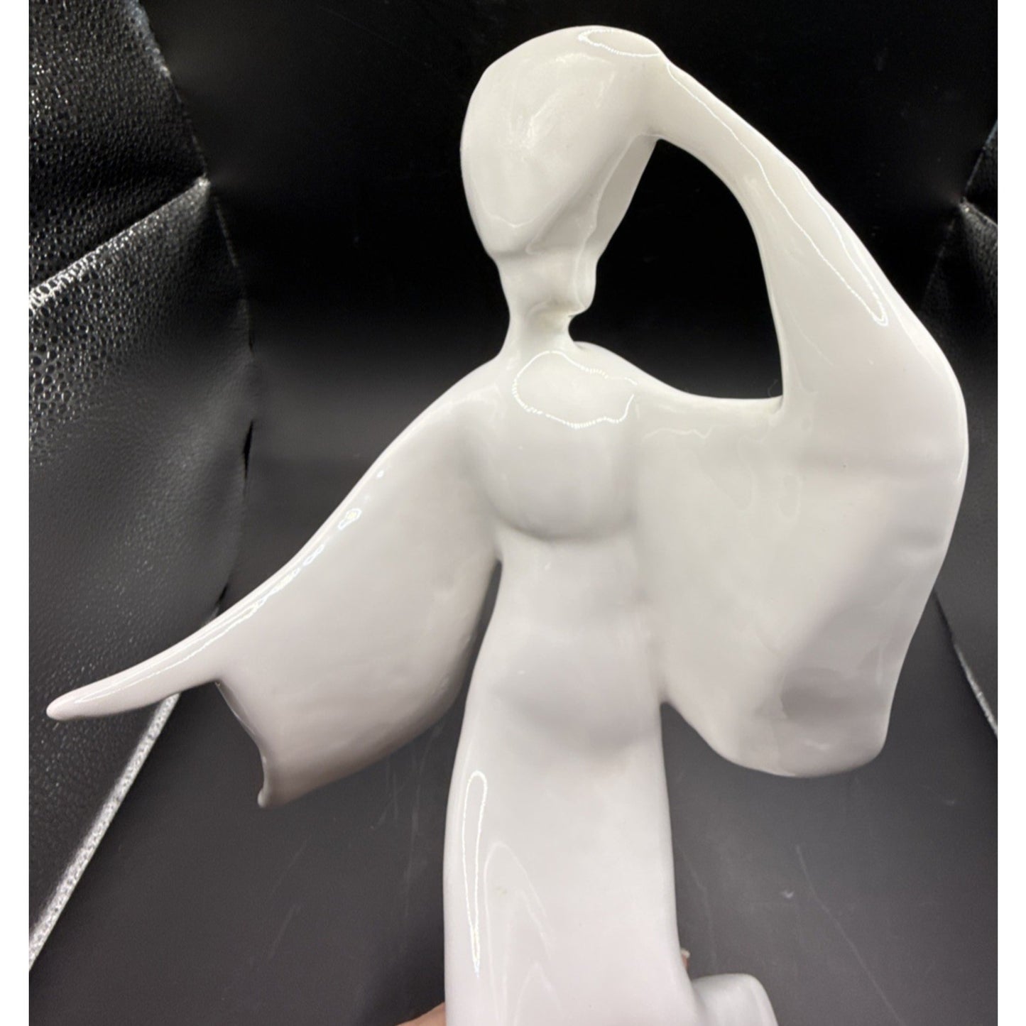 Vtg Blanc de Chine Awa Odori Dancer Sculpture Keiten Takahashi Porcelain Glazed