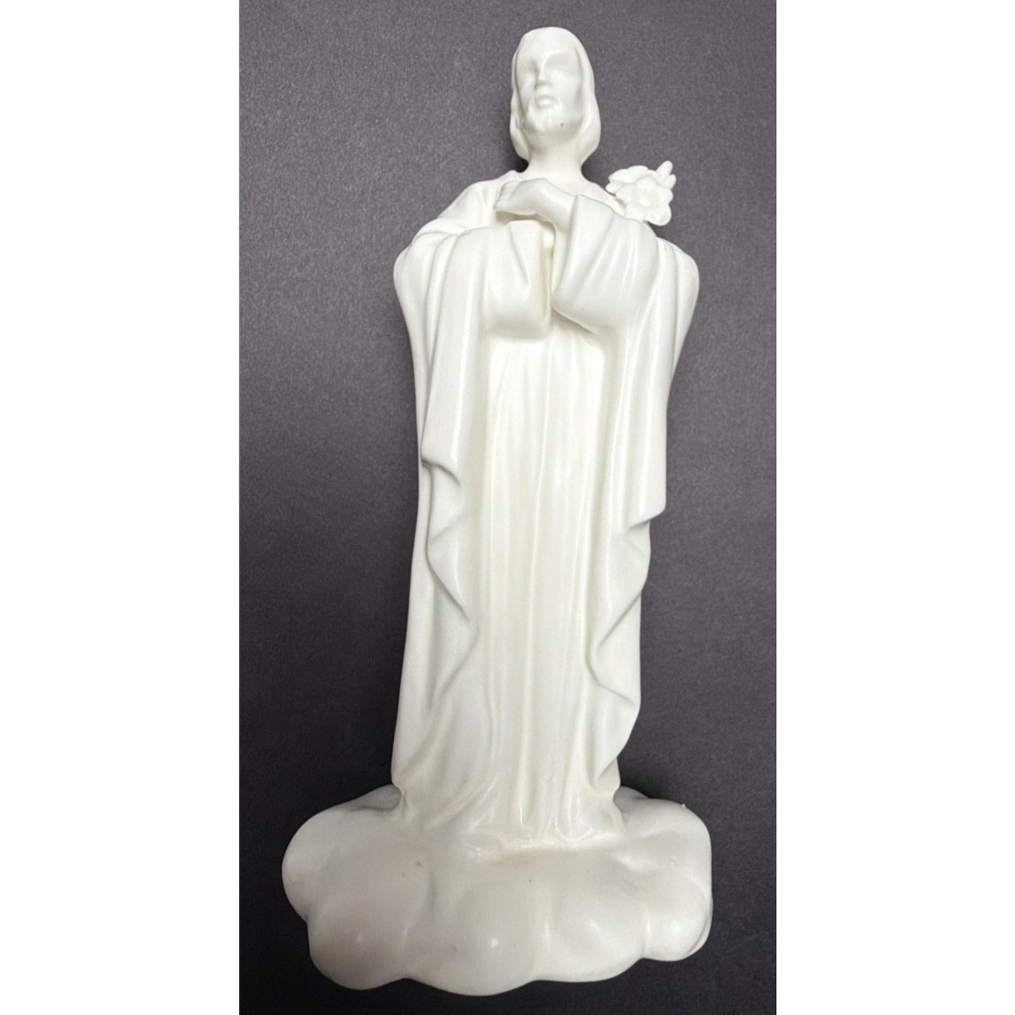 Vintage Enesco Imports Japan White Porcelain St Joseph Statue Religious As Is