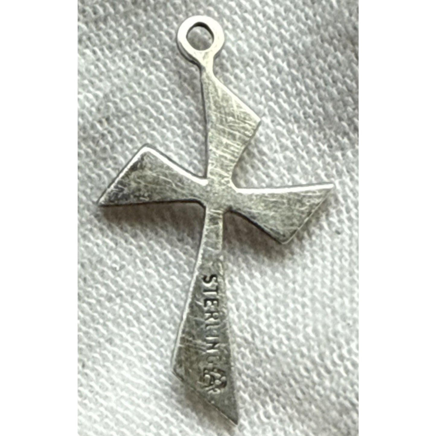 Vintage Southwest Sterling Silver Cross Pendant Delicate