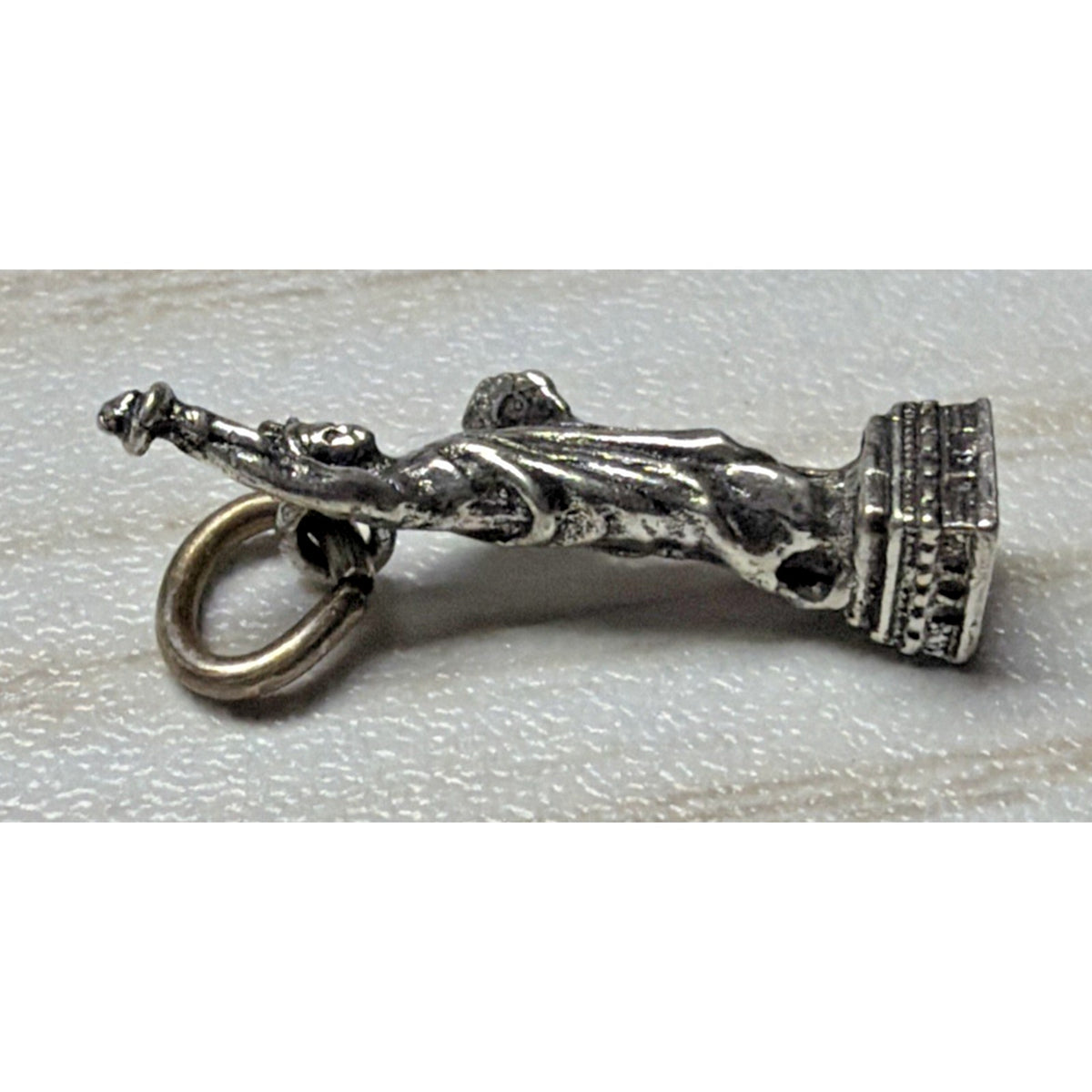 Vintage 925 Sterling Silver Statue of Liberty Charm Pendant NYC Souvenir
