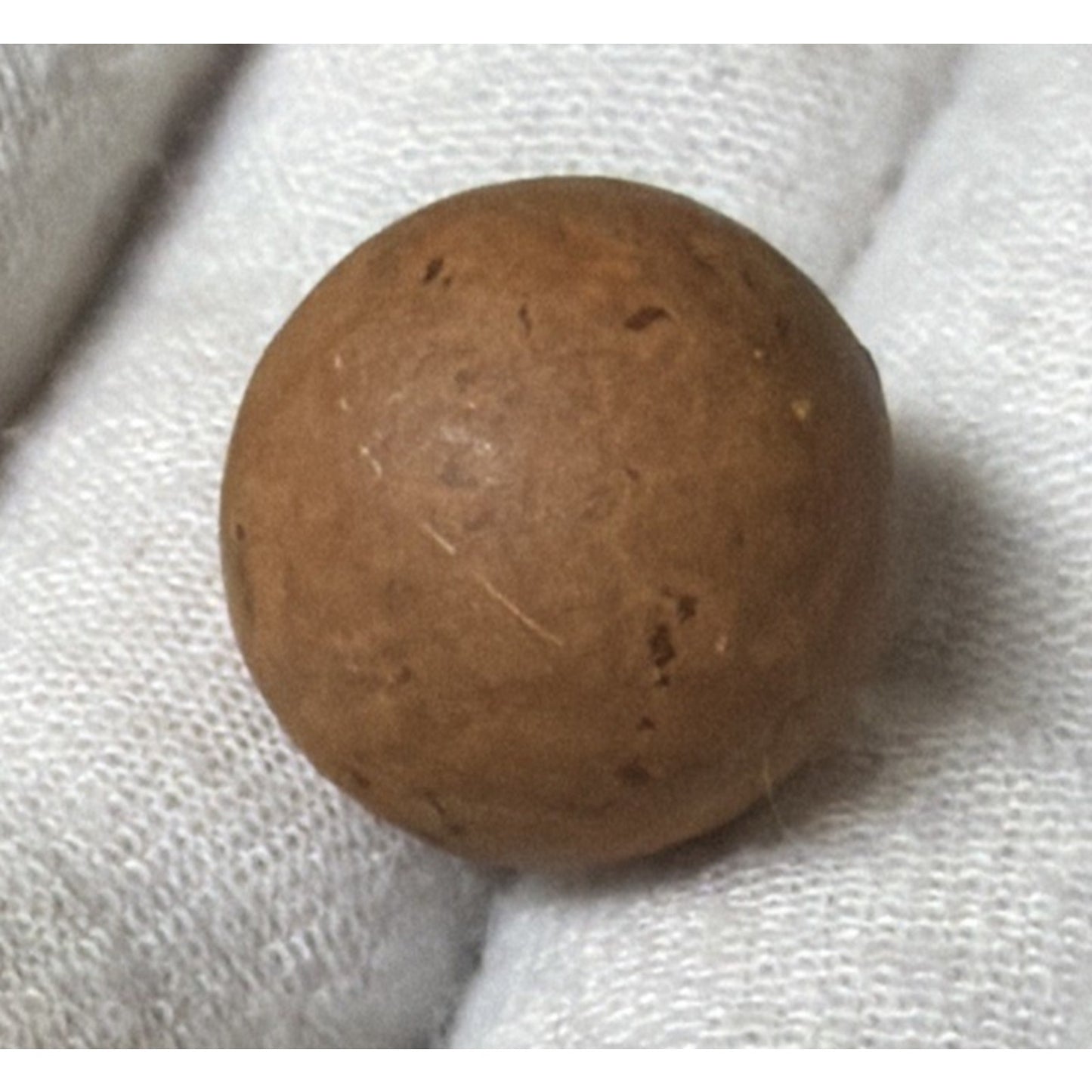 Antique Lot of 4 Clay Marbles As Is Yellow Brown Red