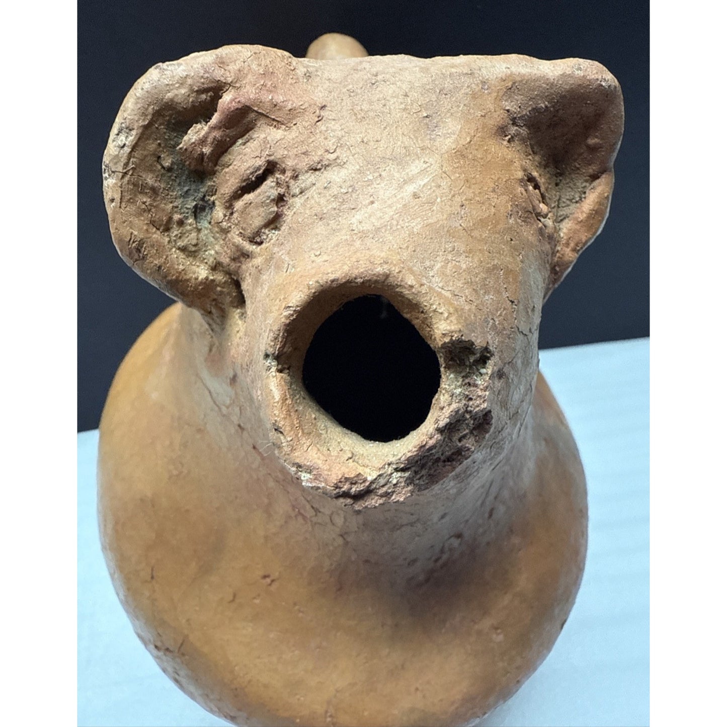 Columbian Zoomorphic Effigy Jar Clay Pitcher Jug As Is