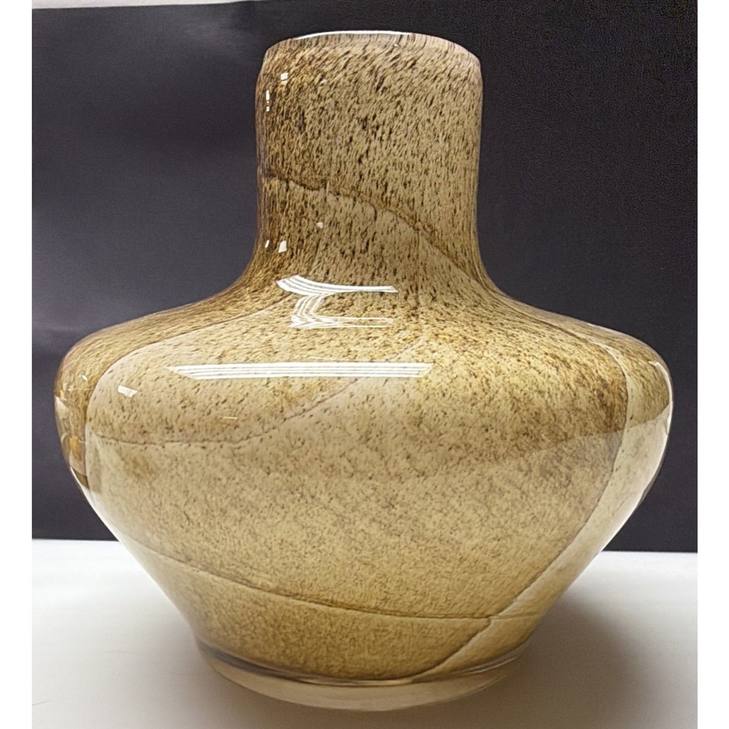 Fenton International Art Glass Sand Stone Vase 91023