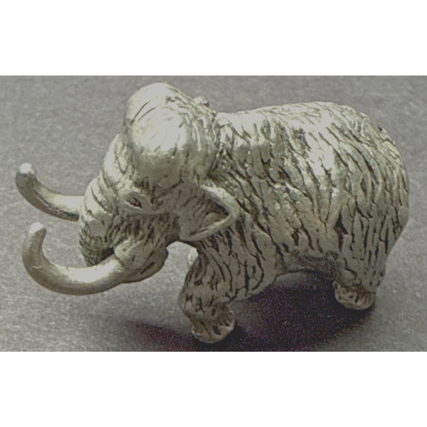 Vintage Silver Miniature Elephant Woolly Mammoth 15.83 grams As-Is Read