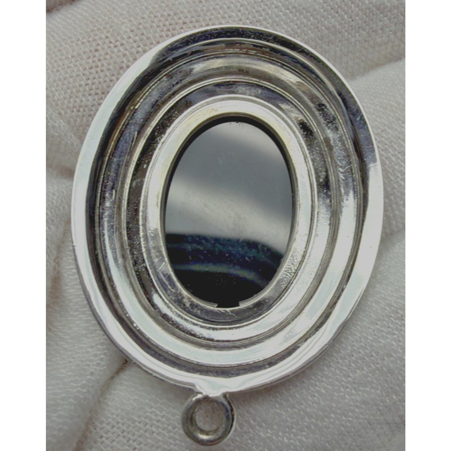 MCM A&Z Sterling Hayward STG Black Onyx Pendant Ribbed Read As-Is