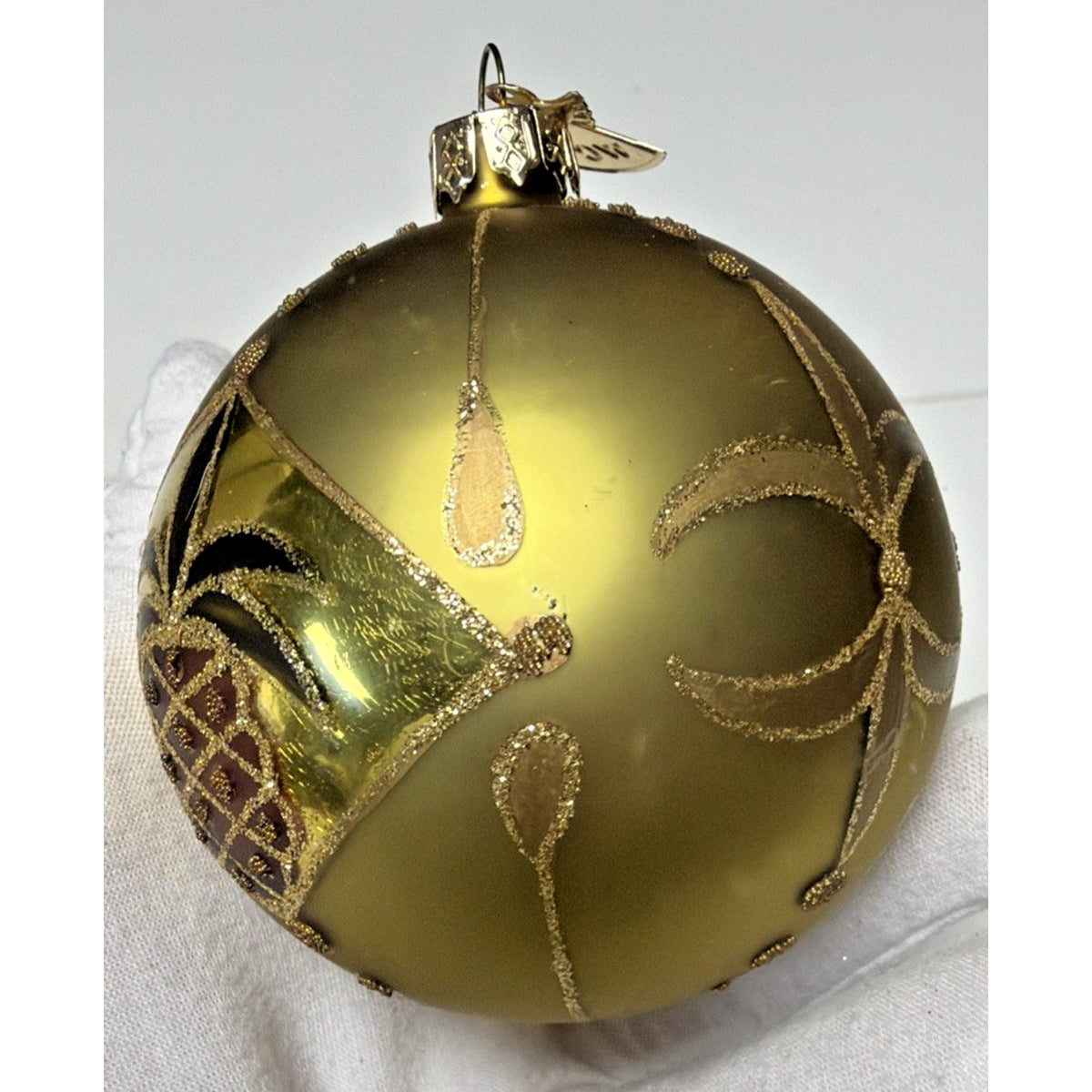 William Sullivan Collection WC Poland Mercury Glass Pineapple Green Ornament
