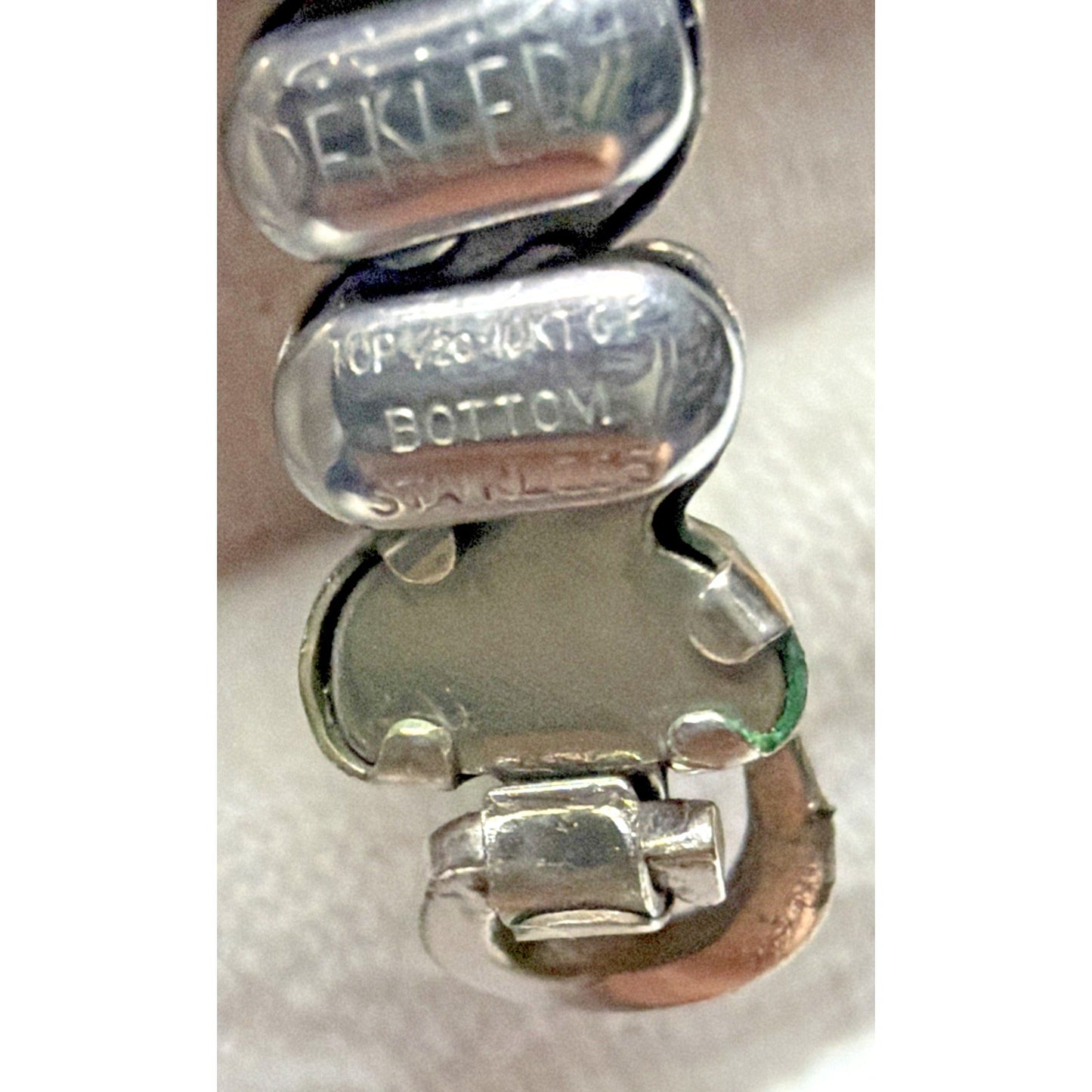 Vintage Kreisler Expansion Ladies Watch Band Gold Filled Ring End Stainless