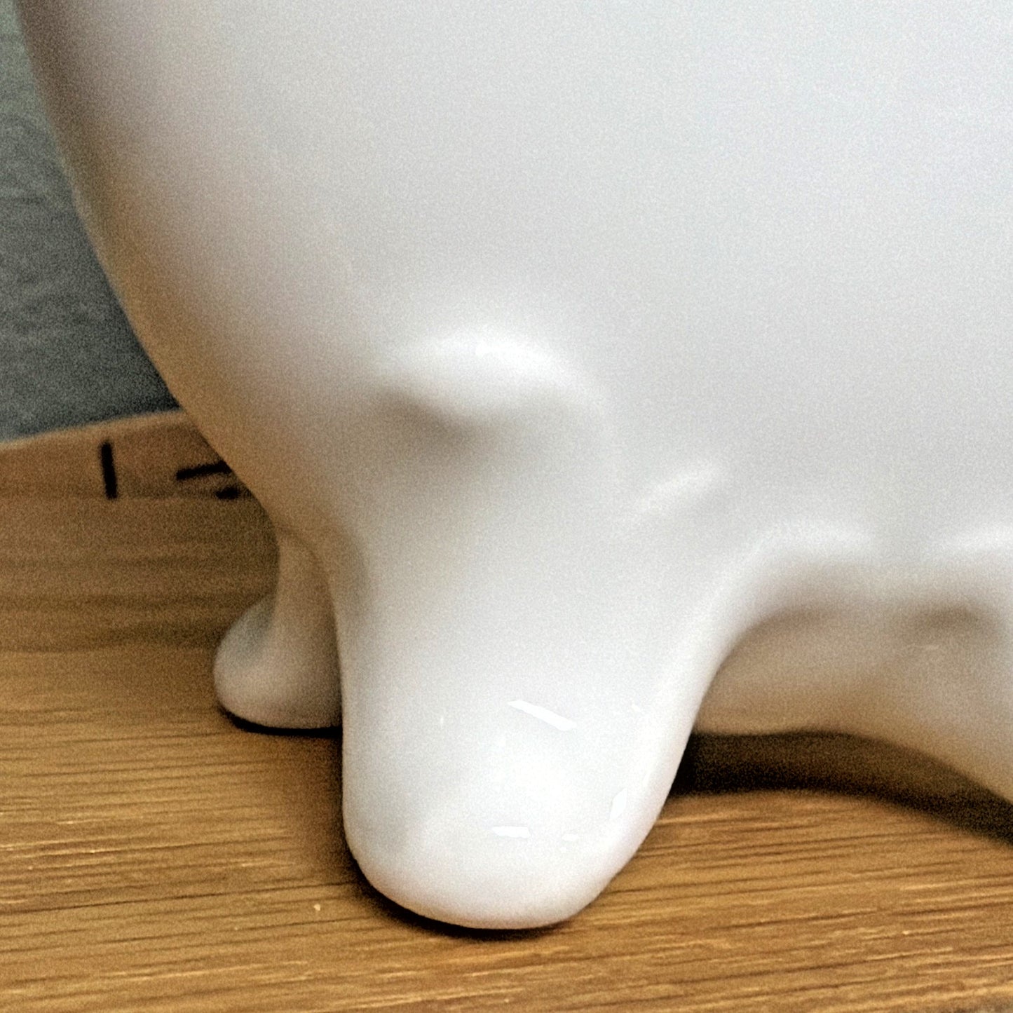Vintage PM Bavaria Germany White Porcelain Vase Spooner Embossed Scalloped