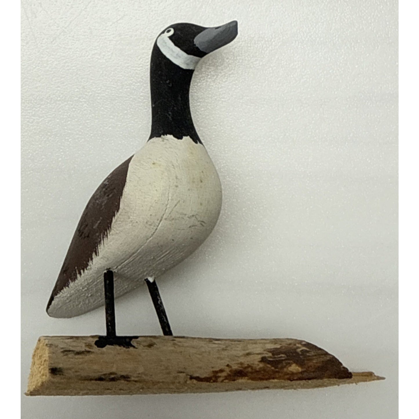 Vintage Hand Carved Wooden Canada Goose Driftwood Signed Ray Proulx Quebec