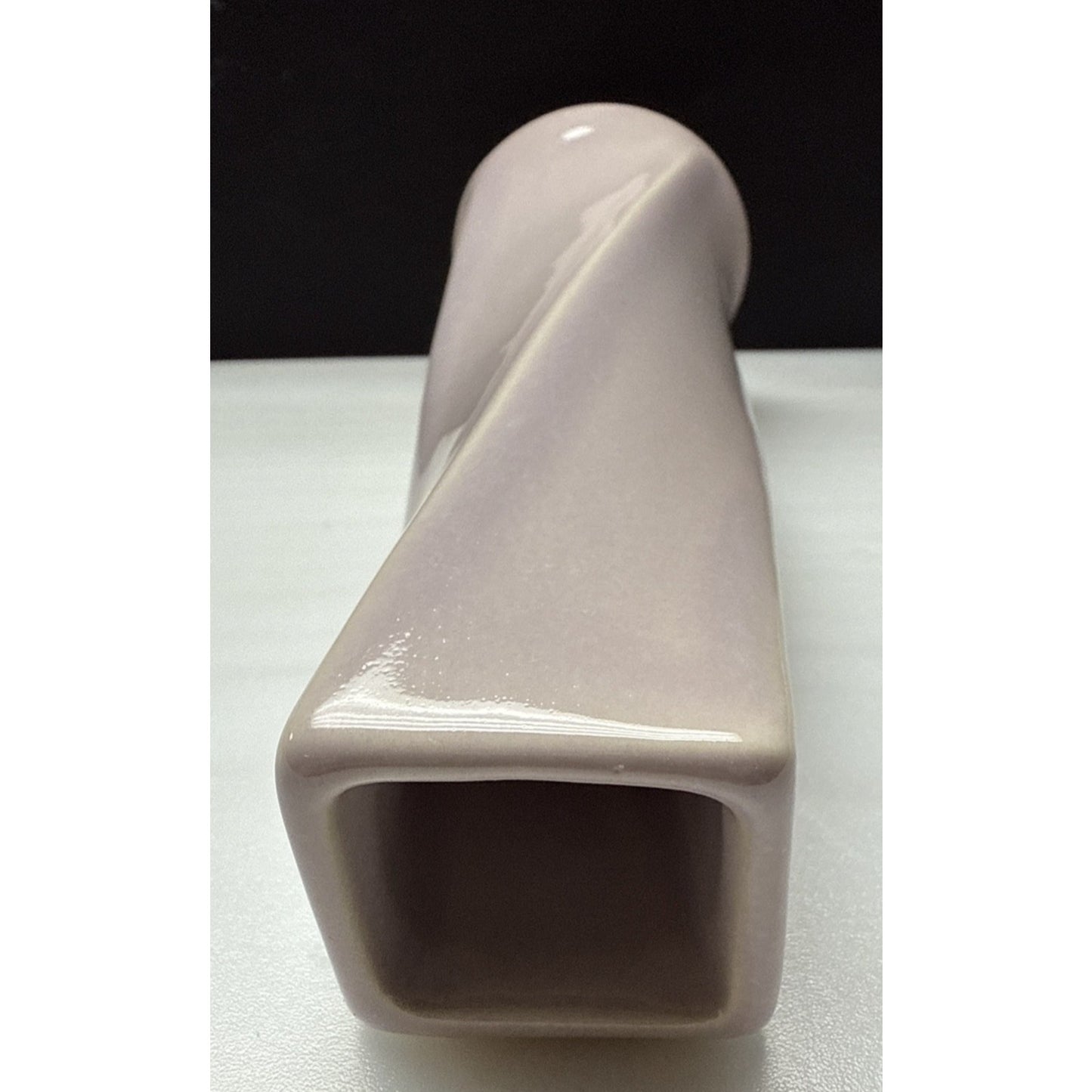 Vintage McCoy Pottery Ceramic Twisted Vase Lavender Pink 542 Candle Holder