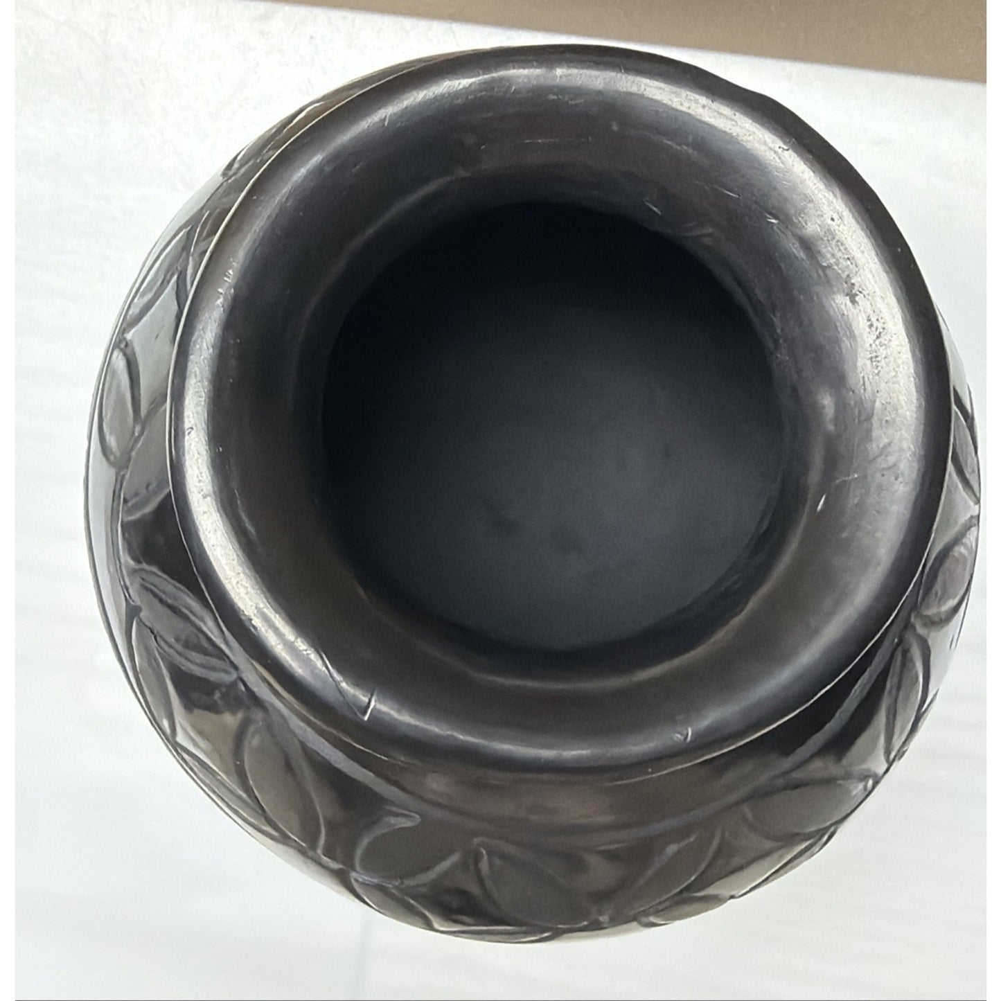 Vintage Dona Rosa Barro Negro Oaxaca Black Clay Pottery Vase Mexico