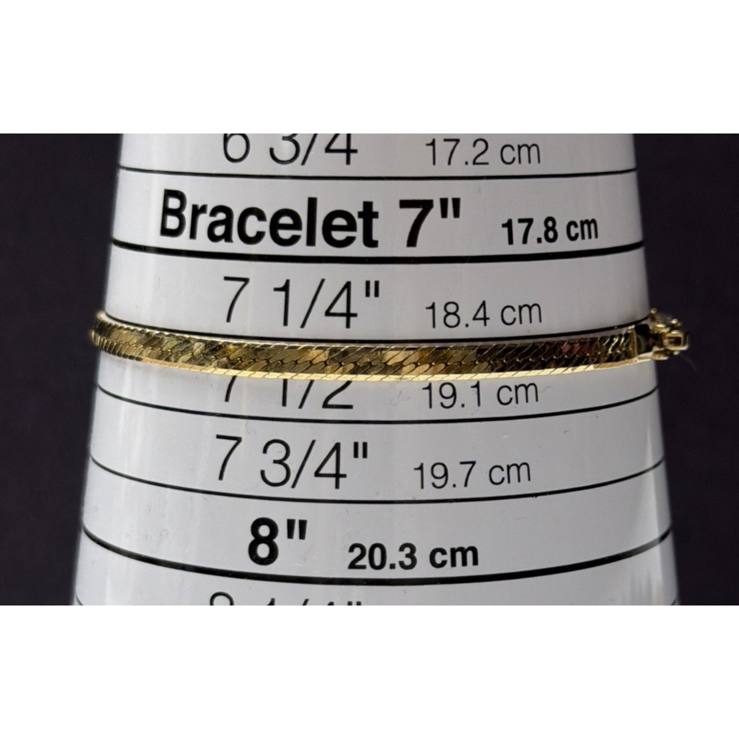 Vintage Gold Plate Herringbone Chain Bracelet Butterfly Clasp As Is