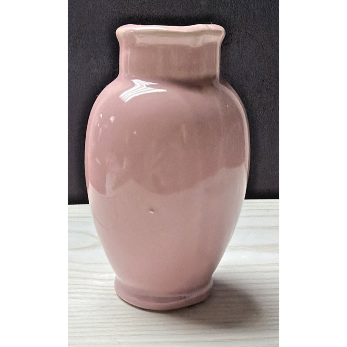 Vintage Art Pottery Pink Bud Vase Small Glazed Glossy