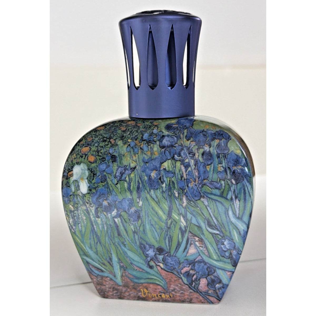 Lampe Berger Goebel Vincent Ceramic Floral Fragrance Lamp Burner Wick Cap Used