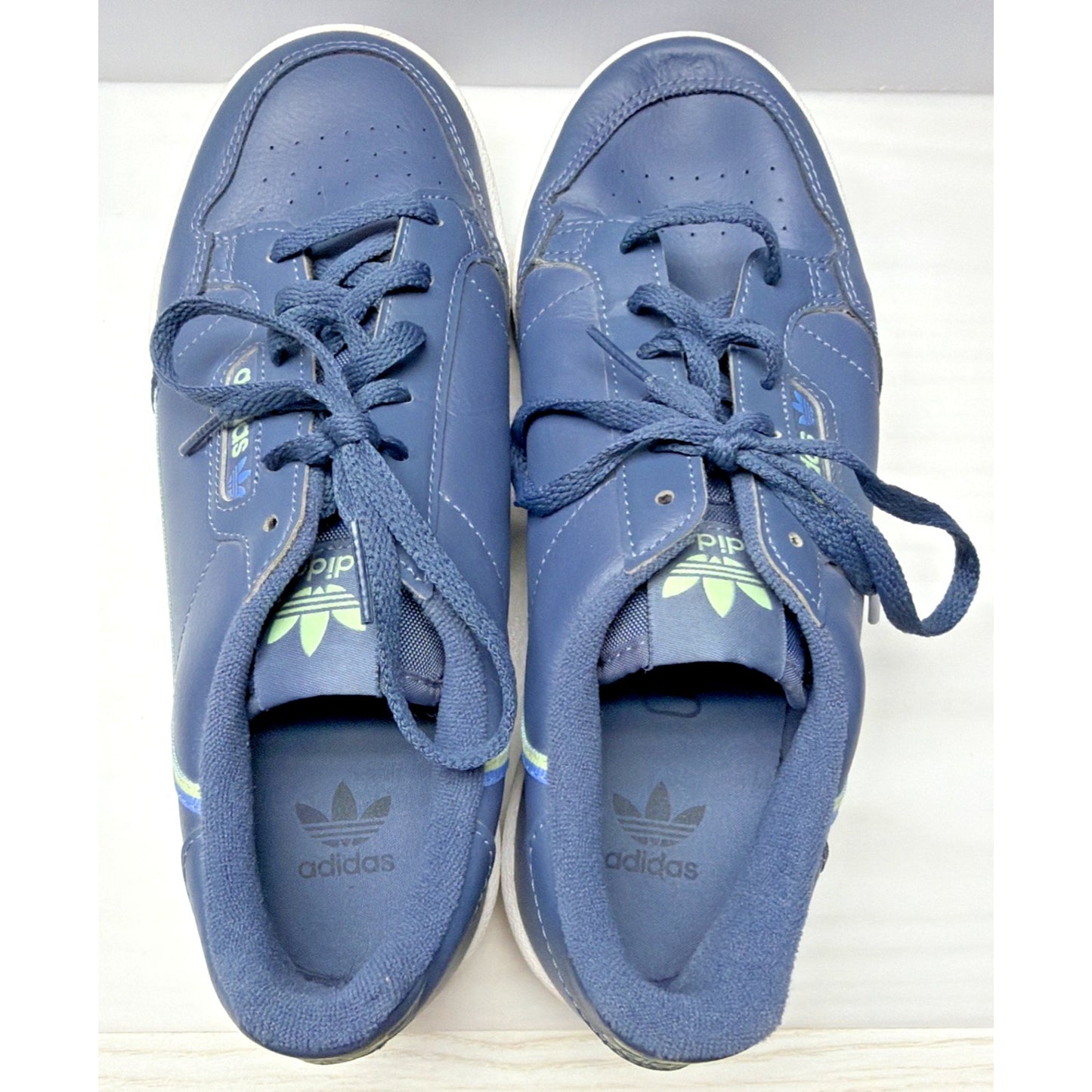 Adidas Originals Continental 80 Shoes Mens 6 Womens 7 Blue Sneakers EE6414