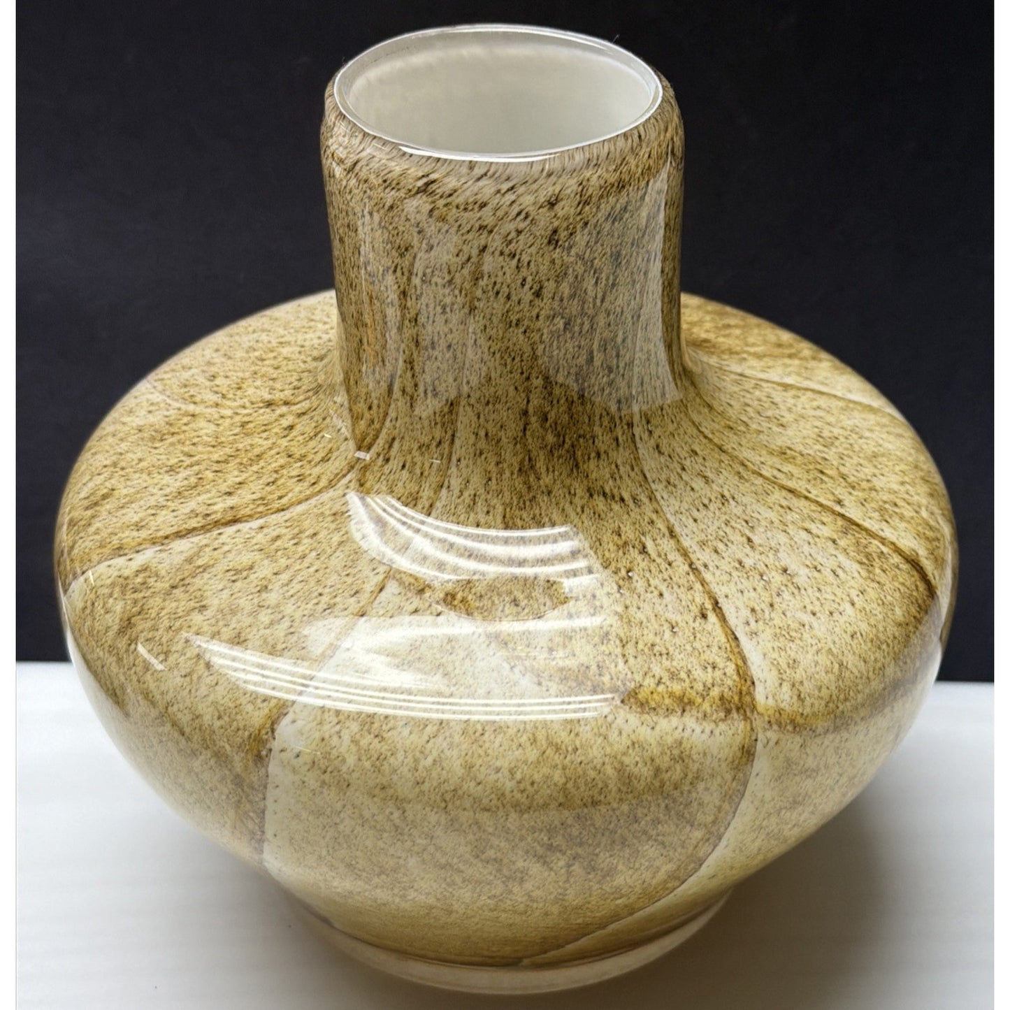 Fenton International Art Glass Sand Stone Vase 91023
