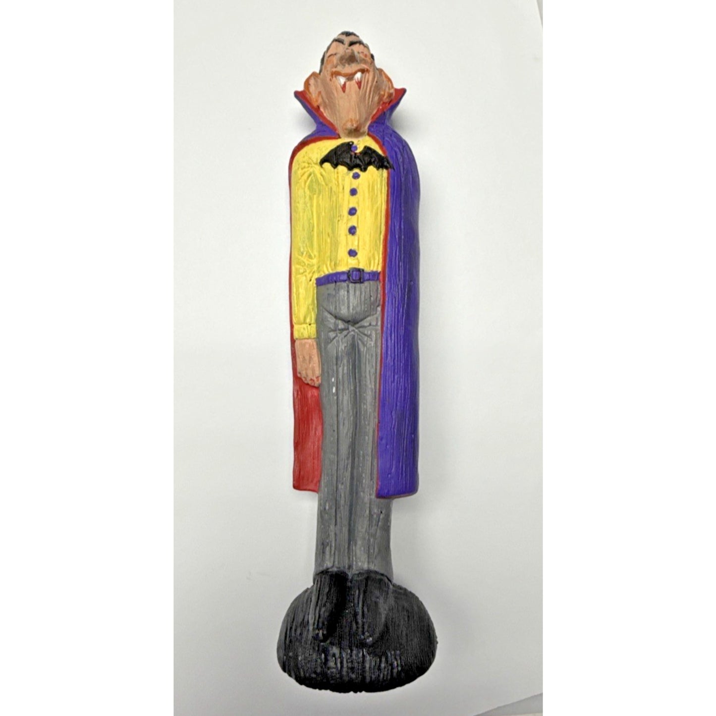 Vintage Nowells Inc Ceramic Mold Halloween Dracula Figurine Hand Painted As Is