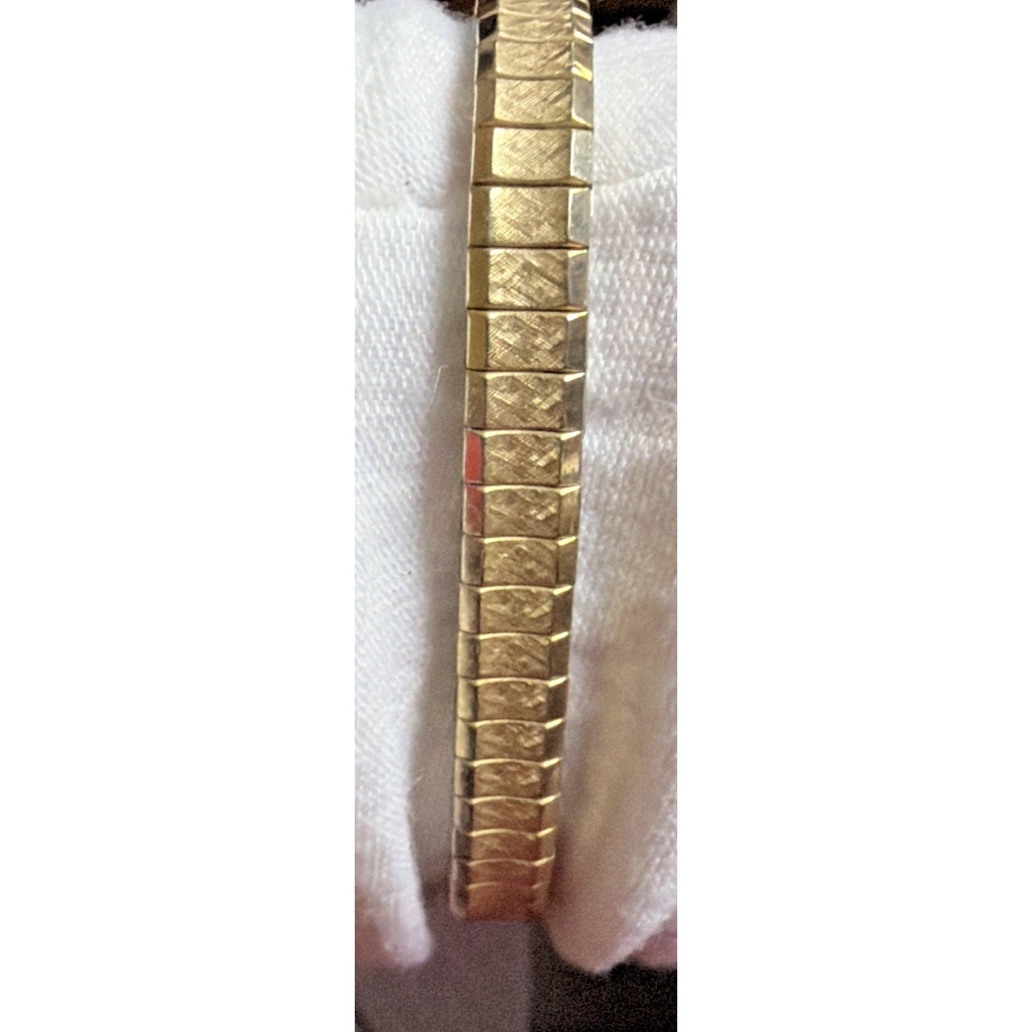 Vtg Hamilton 17 Jewel 14k Yellow Gold Wrist Watch Stretch Band Speidel USA Works