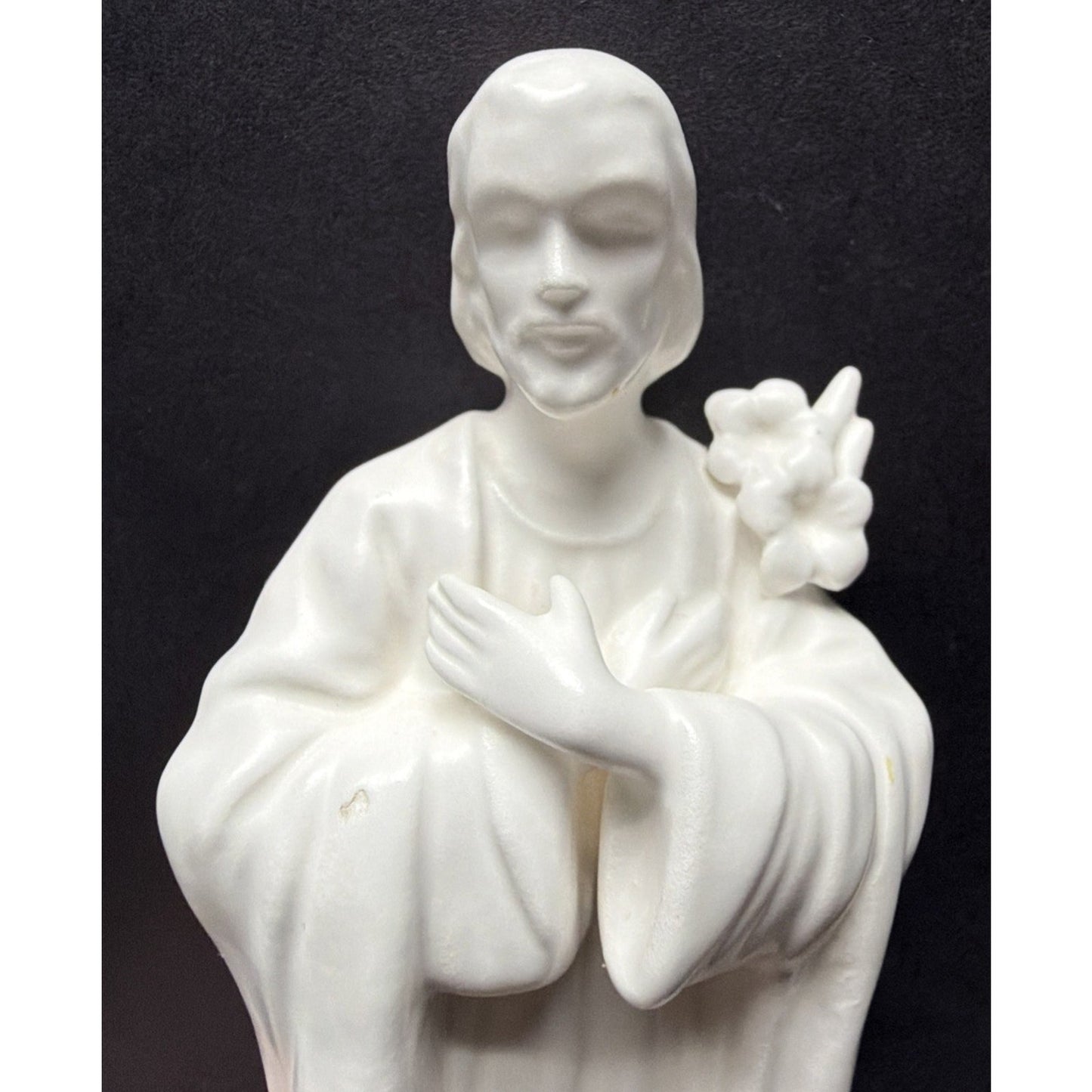 Vintage Enesco Imports Japan White Porcelain St Joseph Statue Religious As Is