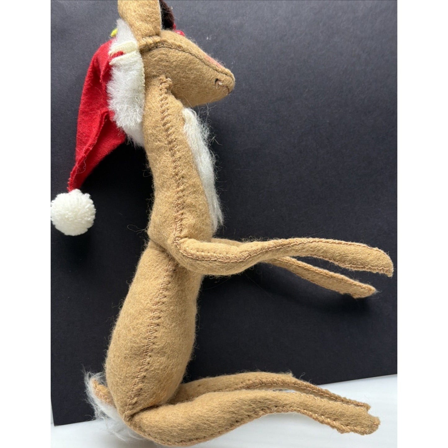 Vintage Annalee Doll Bendable Doe Holiday Christmas Figures Reindeer Deer Hat
