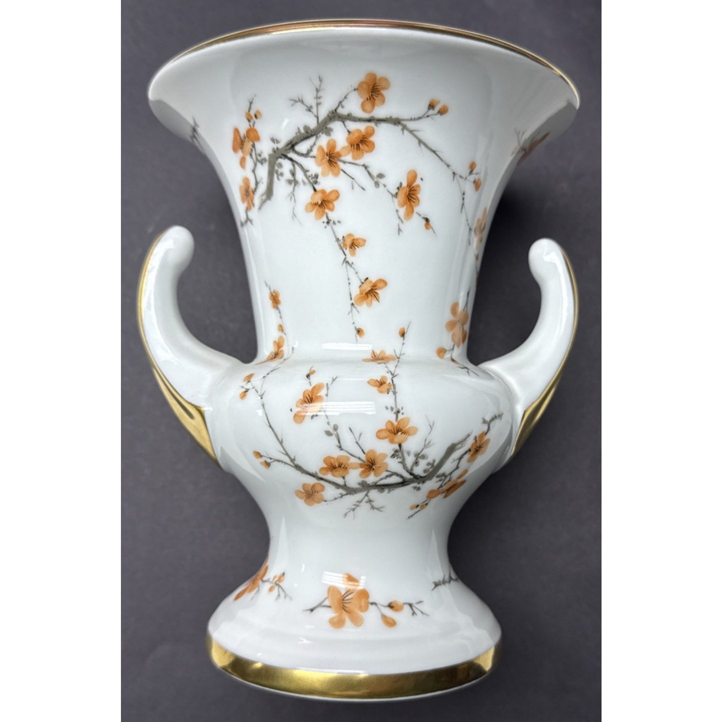 KPM Handarbeit Royal Porzellan Bavaria Trophy Vase Chinoiserie Asian Butterfly