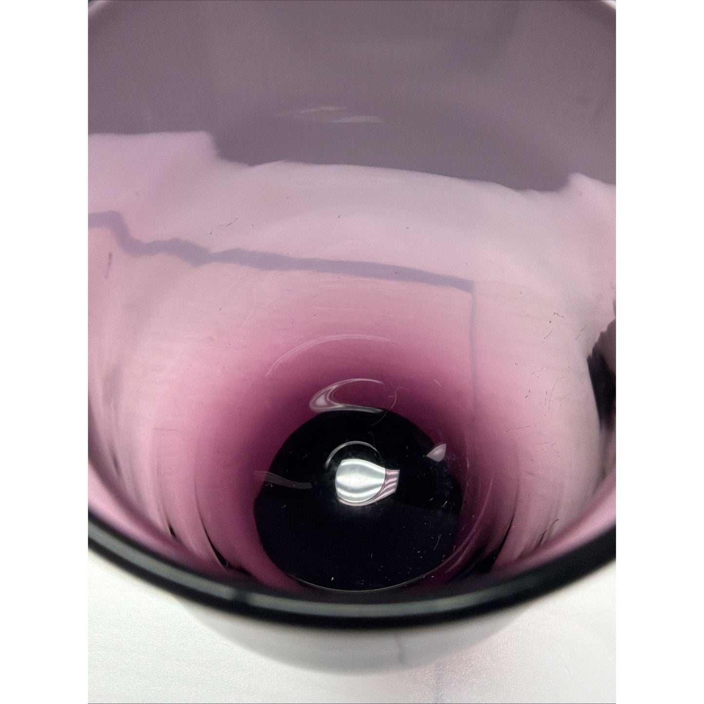 MCM Lot of 4 Eva Zeisel Bryce Bros Silhouette Purple Amethyst Footed Tumblers