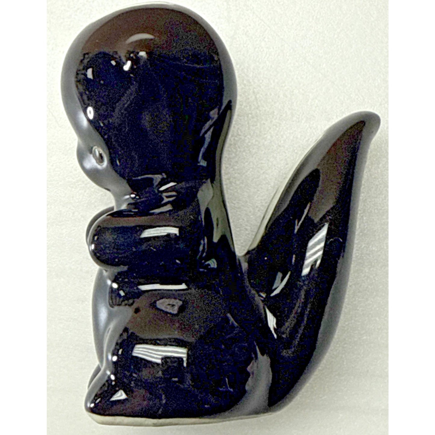 Vintage California Art Pottery Delee Black White De Skunk Stinkie Figurine