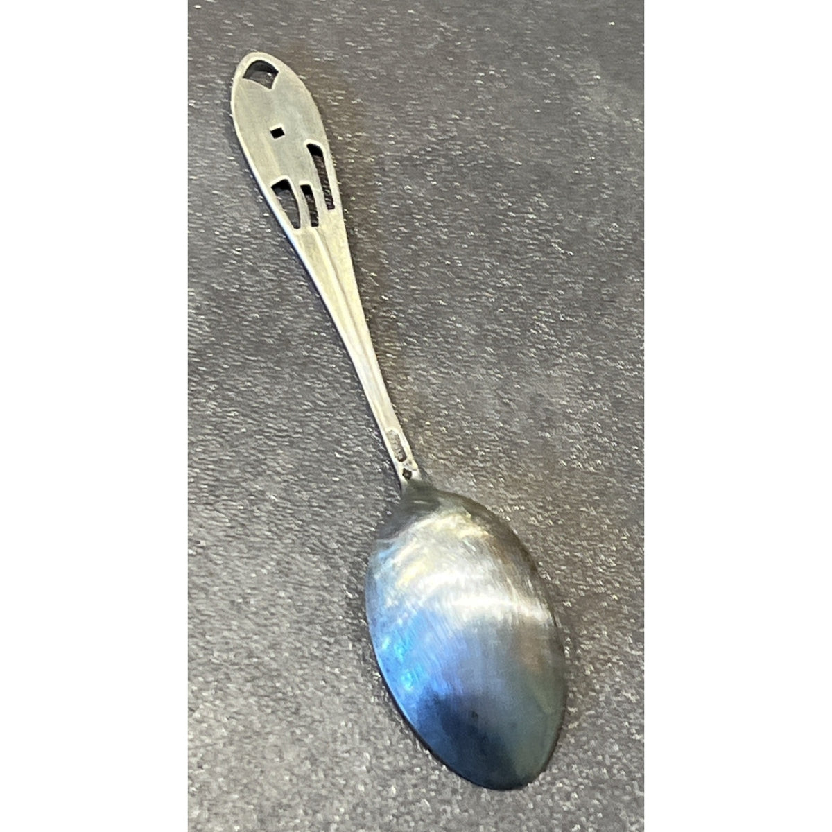 Old Bates Klinke Sterling Silver Souvenir Spoon Florida Palm Trees