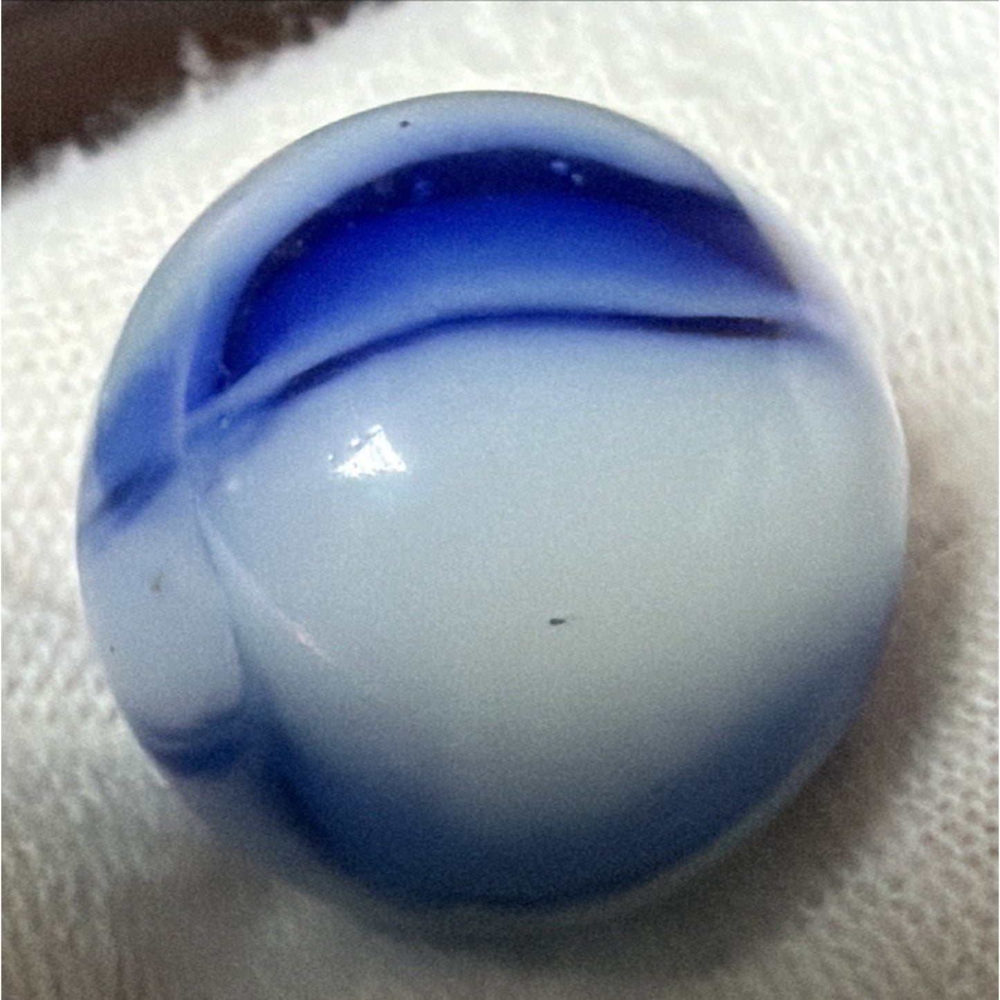 Old Lot of 6 Agate Christensen Peltier Vitro Art Glass Swirl Marbles As Is