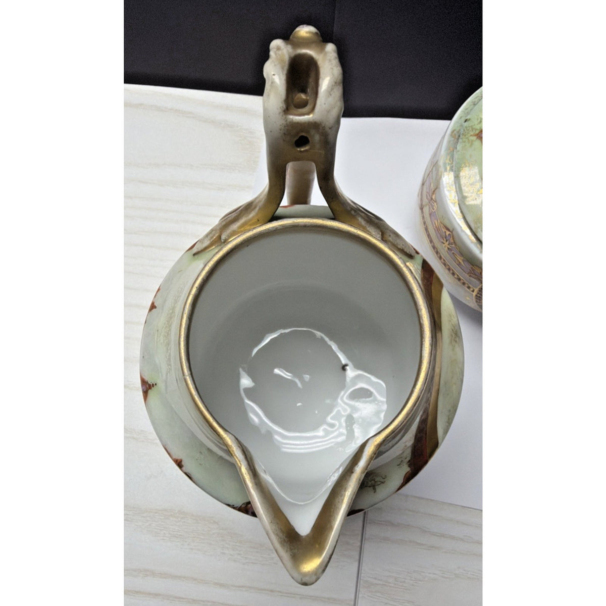 Antique Royal Vienna Style Mocha Set Service Sugar Creamer Victorian As Is 4443M