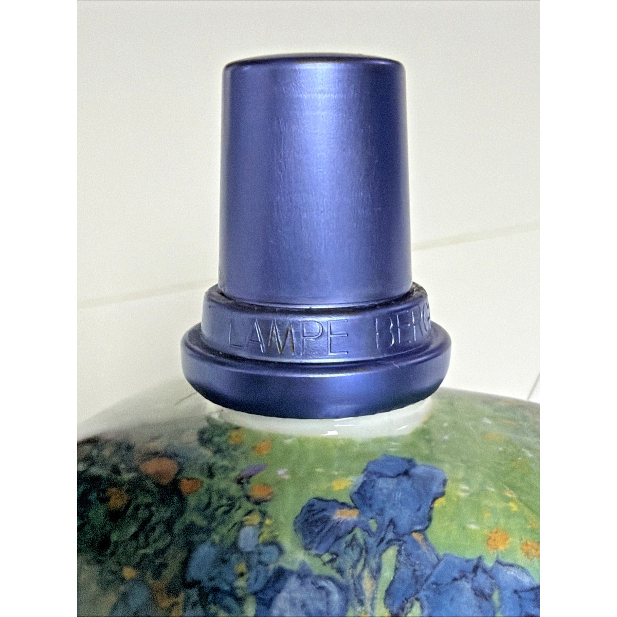 Lampe Berger Goebel Vincent Ceramic Floral Fragrance Lamp Burner Wick Cap Used